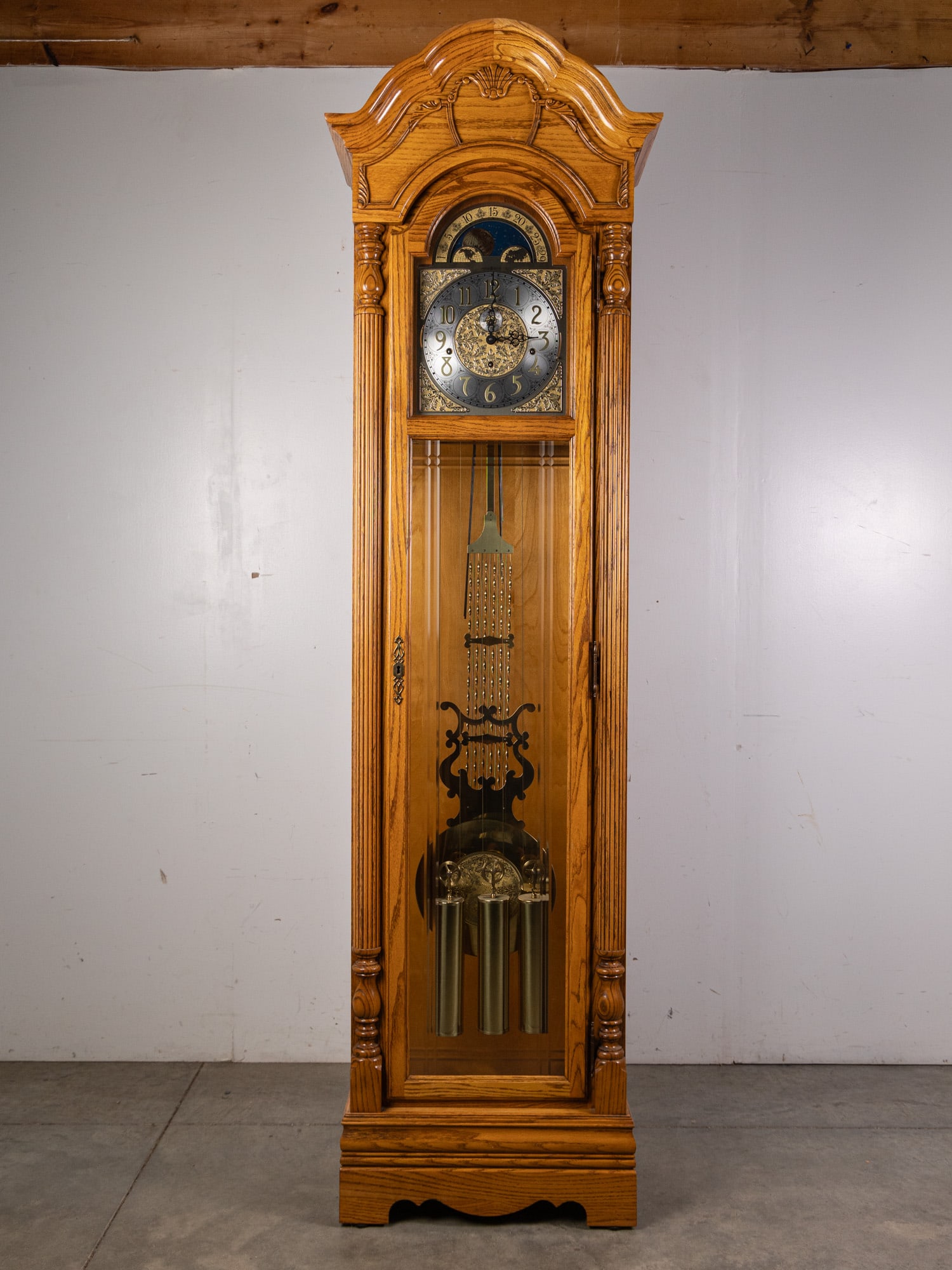 Vintage Howard MIller Oak Tall Case Clock (1 of 6)