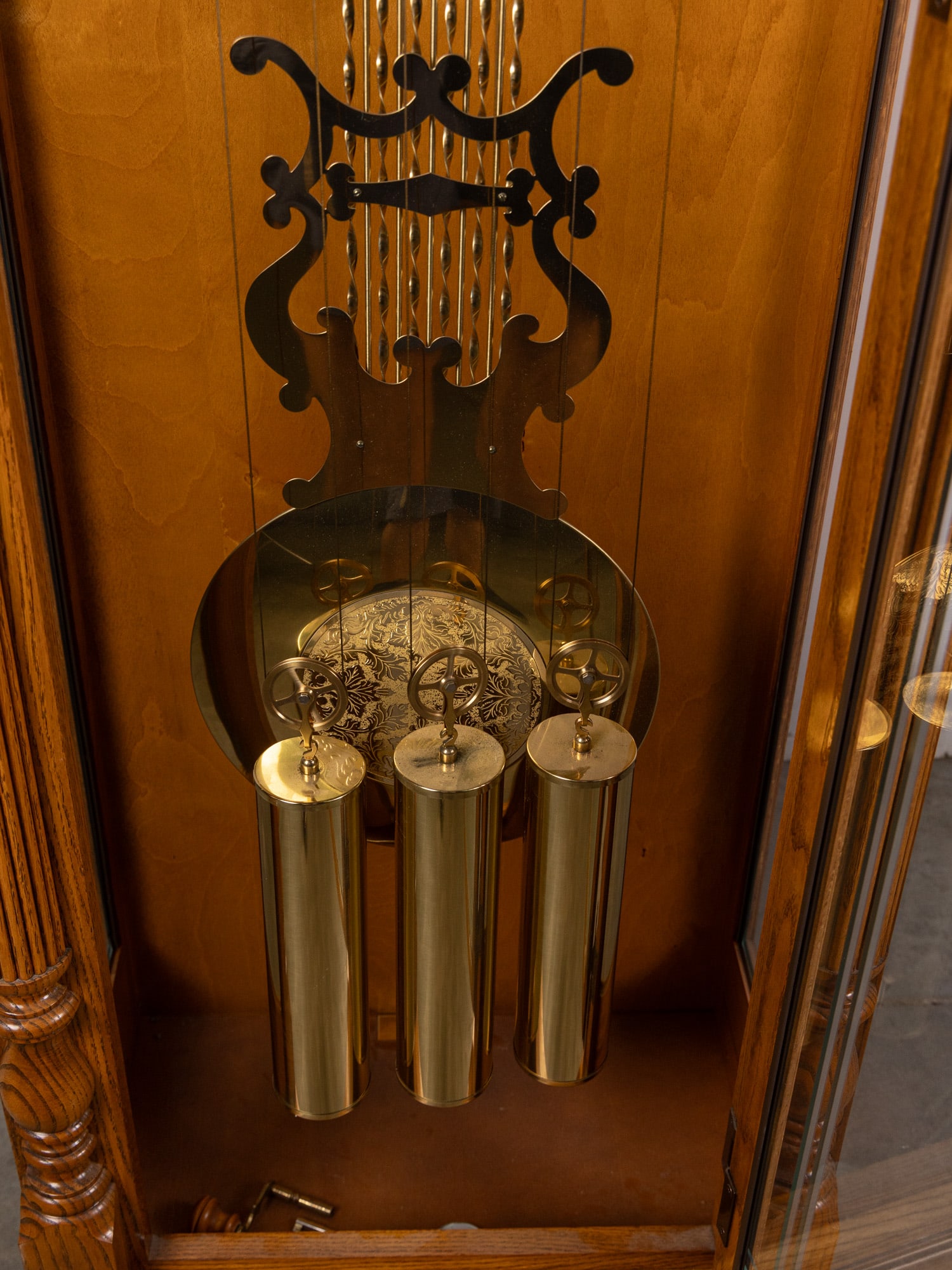 Vintage Howard MIller Oak Tall Case Clock - 4