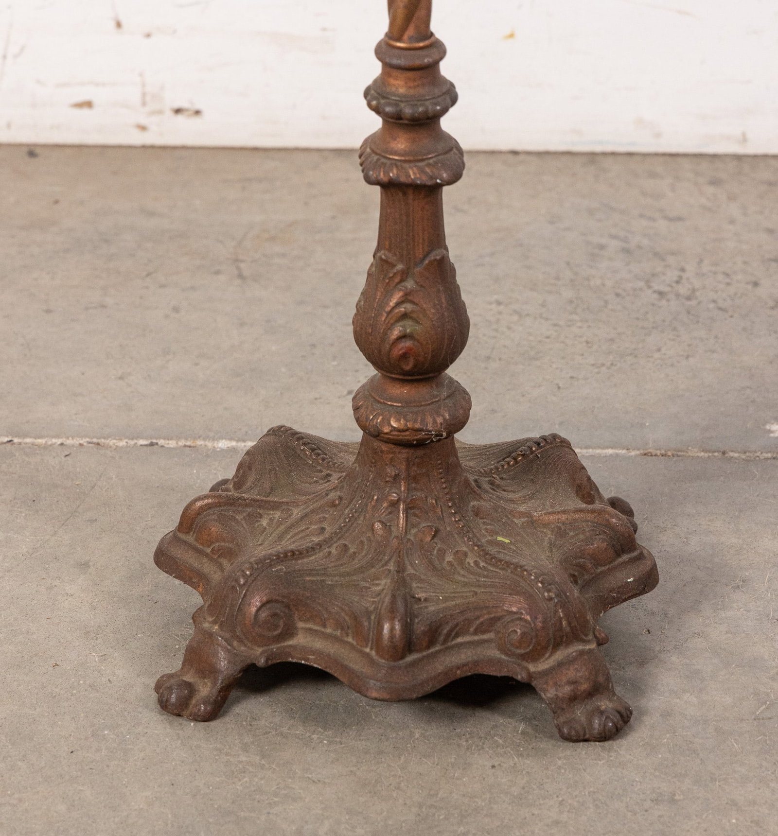 Vintage Ornate Marble Top Accent Table - 3