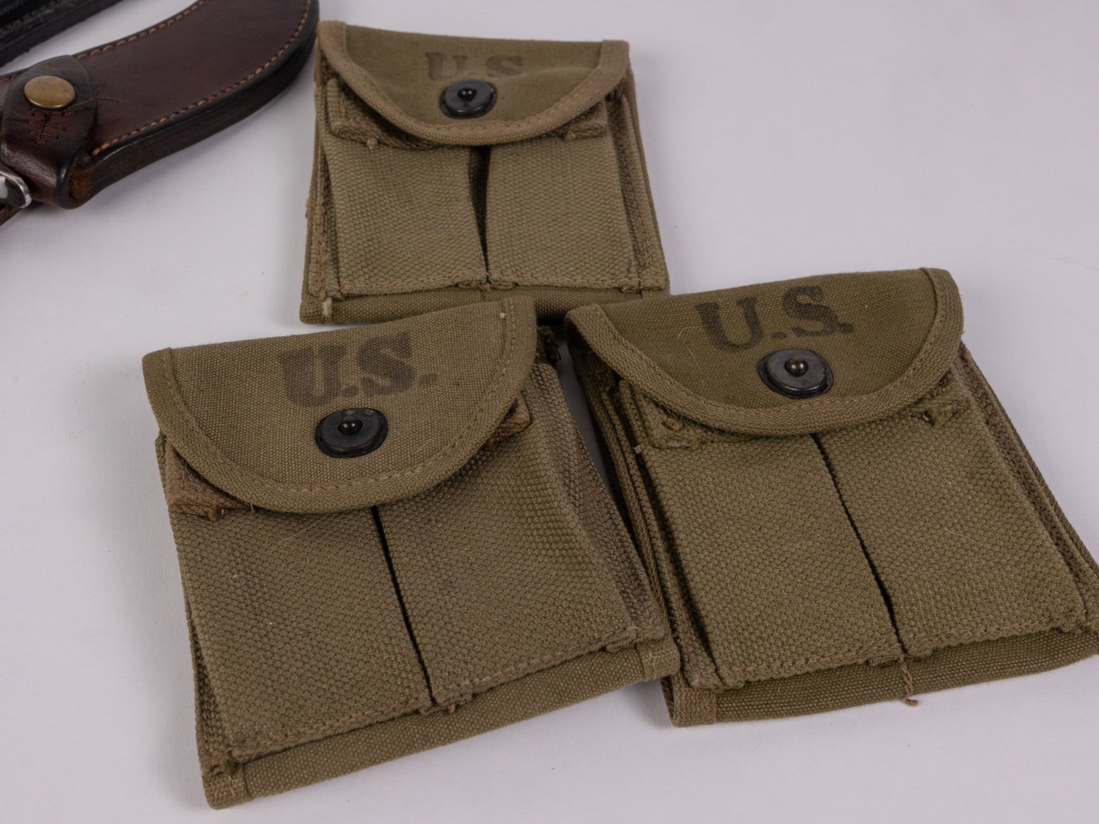 Assorted Hunting Knives and Military Pouches - 4