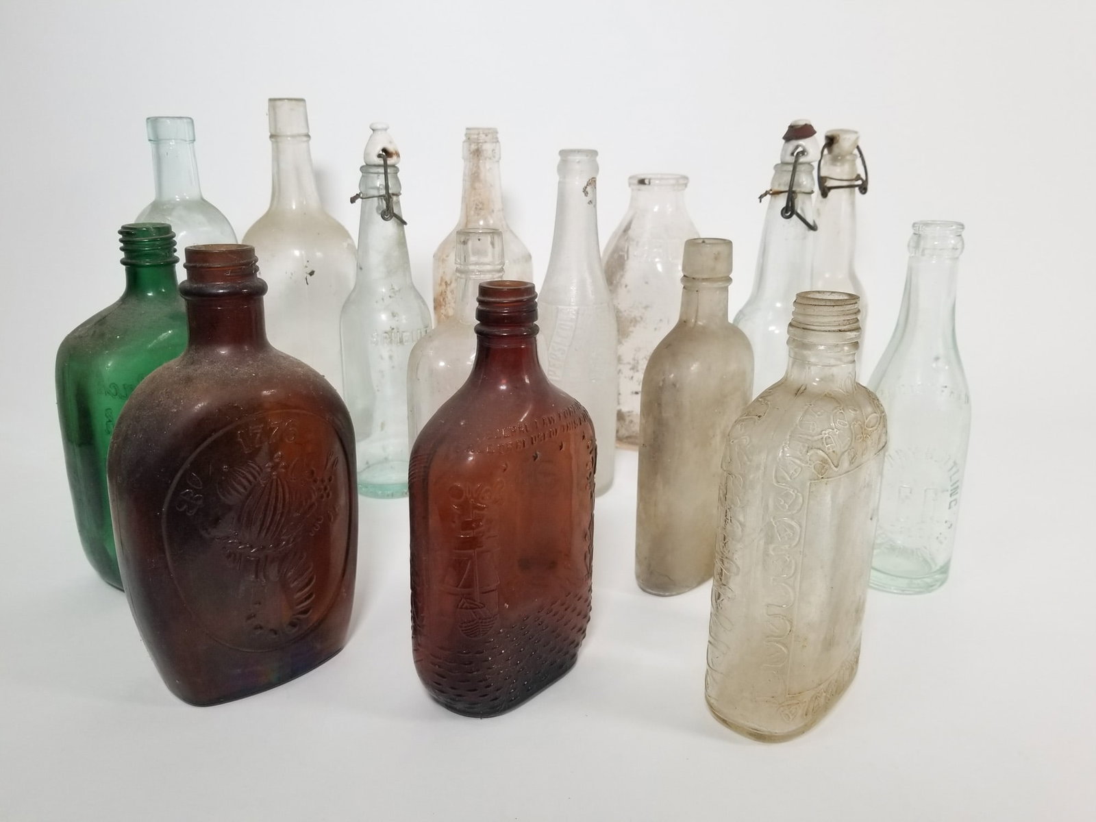 Lot of Assorted Vintage and Antique Glass Bottles (1 of 5)