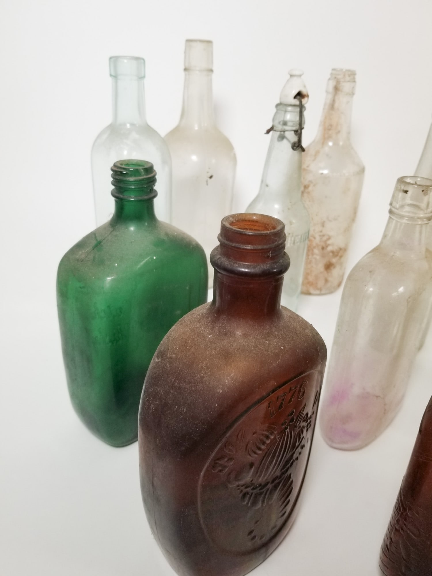 Lot of Assorted Vintage and Antique Glass Bottles - 3