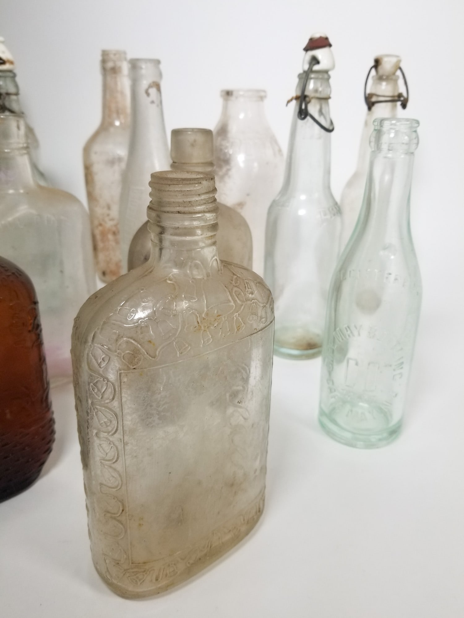 Lot of Assorted Vintage and Antique Glass Bottles - 5
