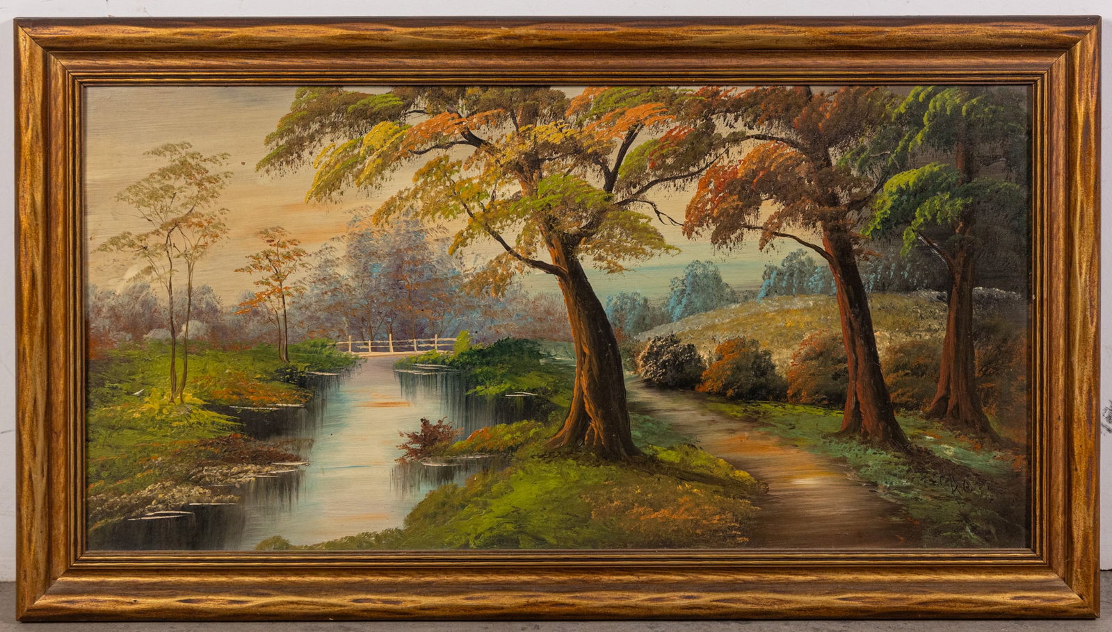 Framed Original Oil Painting on Board: Framed Original Oil Painting on Board Size 18" x 32" Literature Brooks Auction – Online Auction Terms & Conditions Contact: (856) 694-2960 | info@brooks.auction READ BEFORE YOU BID: We want you