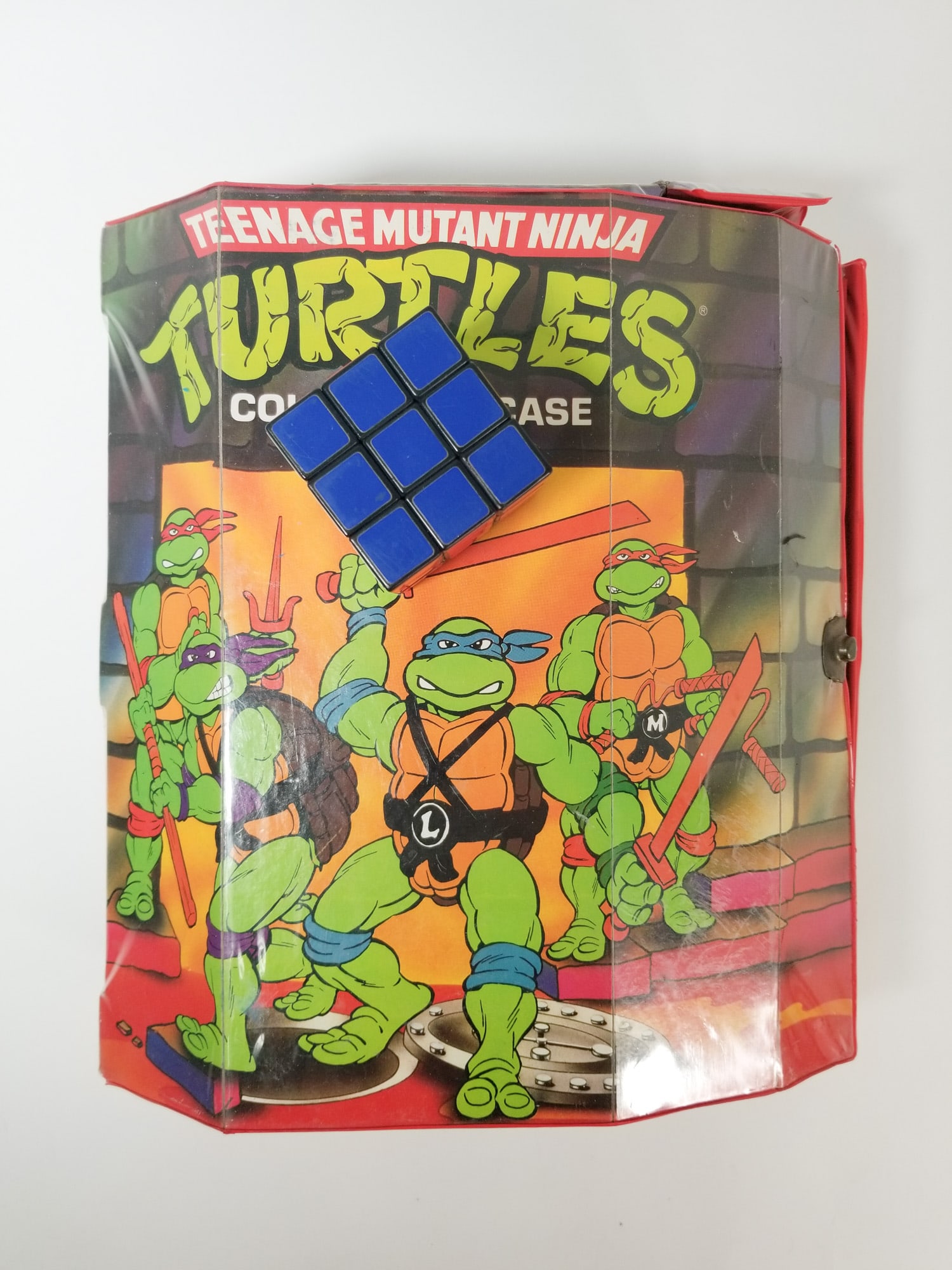 Assortment of Vintage 90's Ninja Turtles Action Figures with Collectors Case - 3