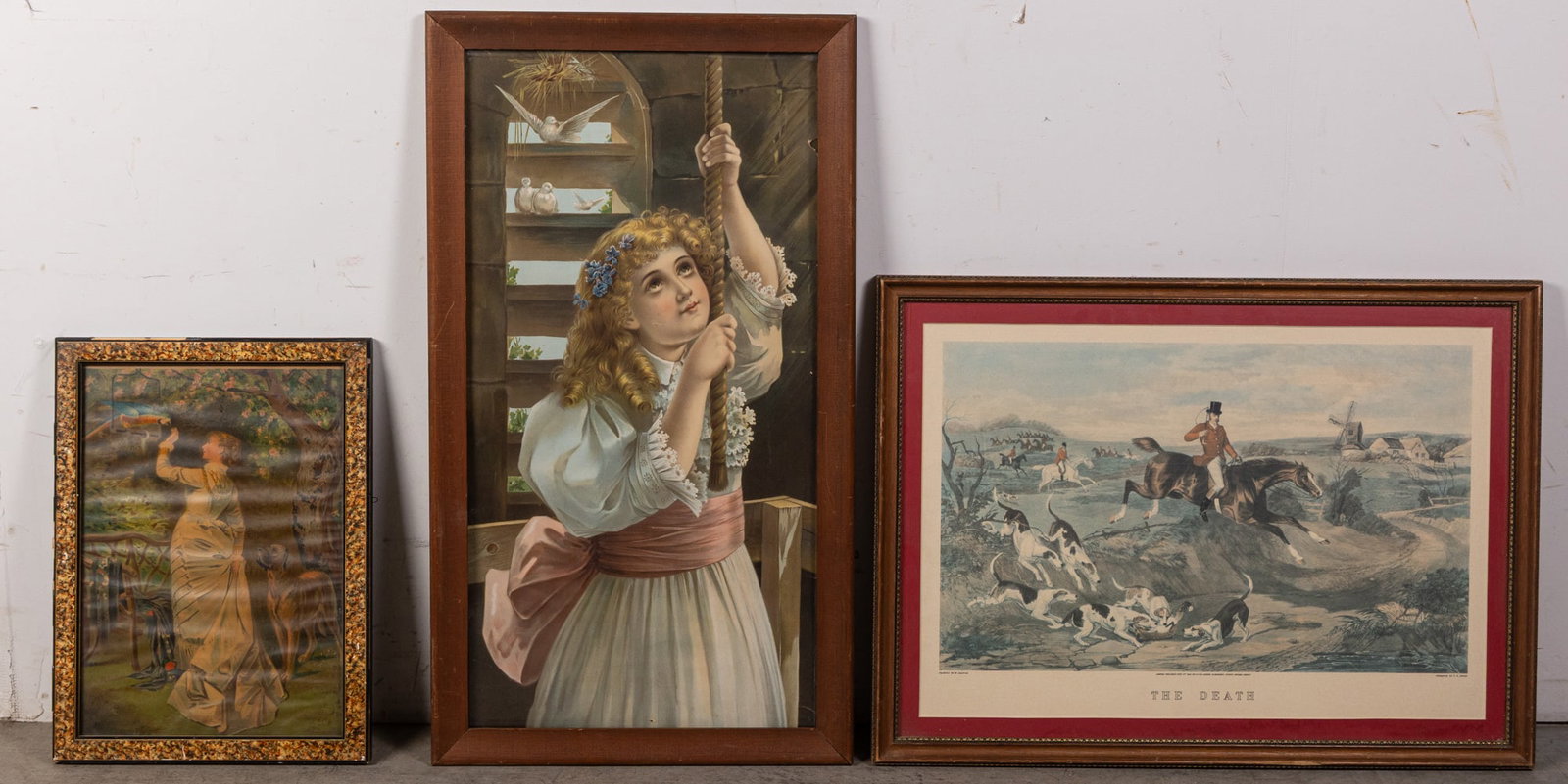 Set of Three Antique Framed Prints (1 of 3)
