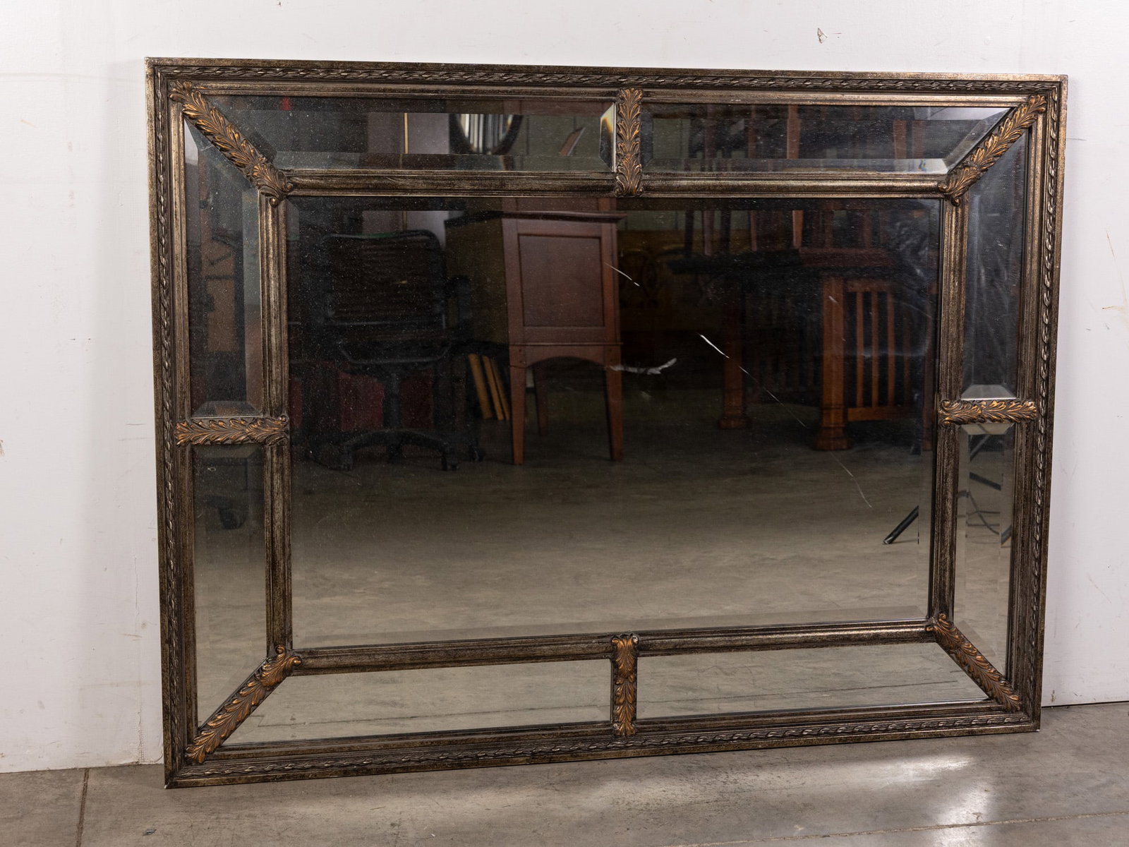 Large Decorative Beveled Wall Mirror (1 of 5)