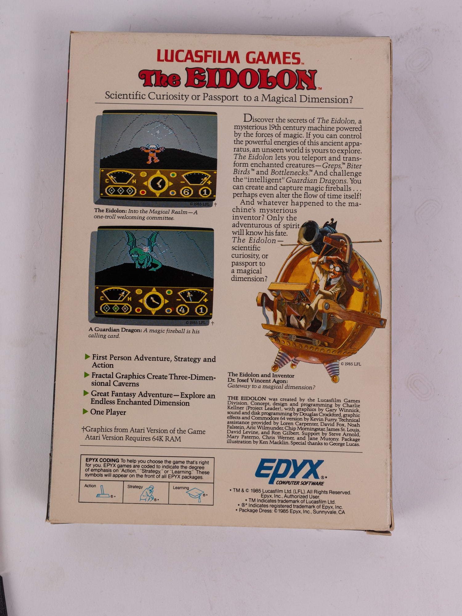 The Eidolon for Commodore 64/Atari - 4