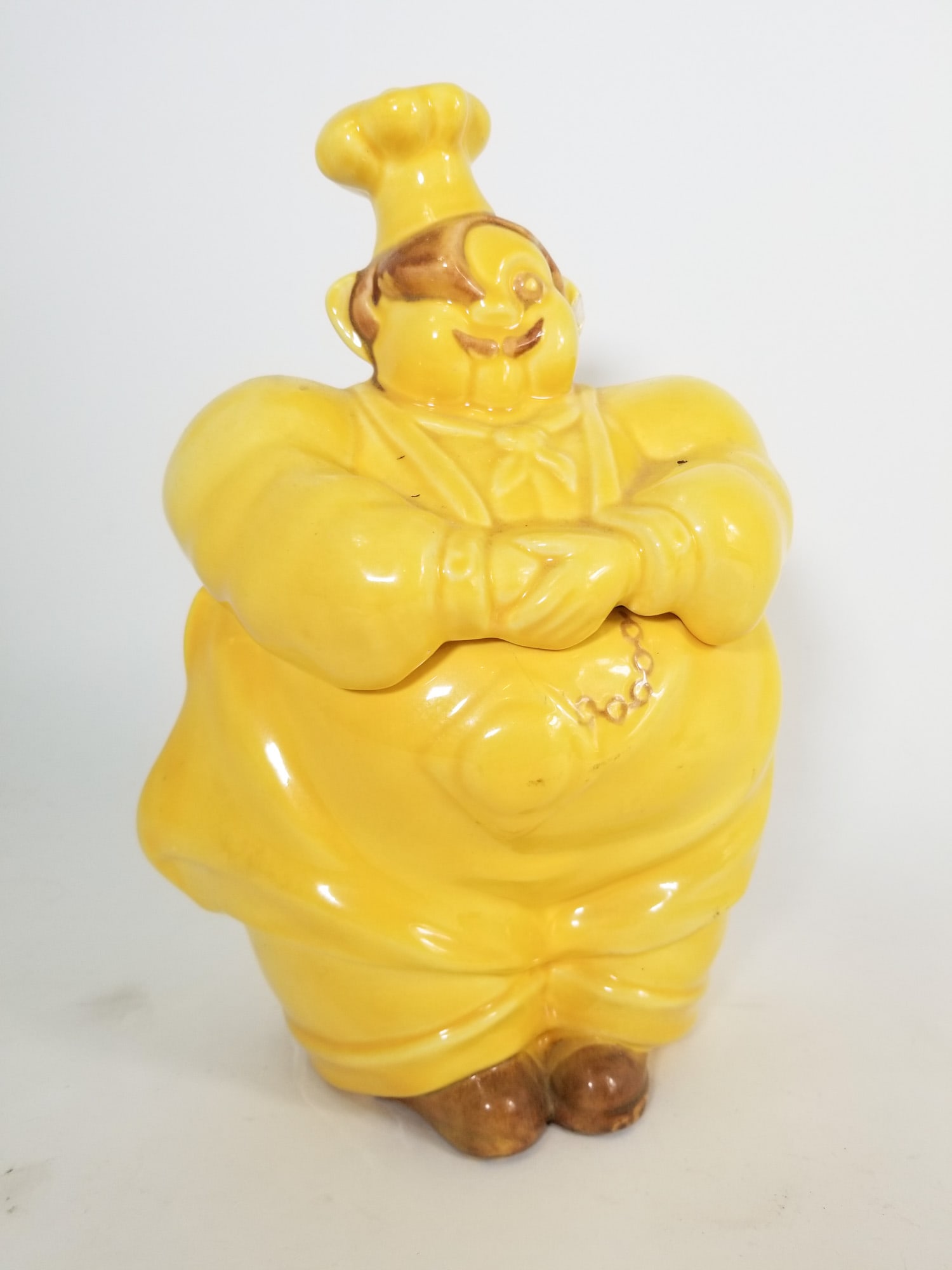 Vintage Red Wing Ceramic Chef Cookie Jar (1 of 3)