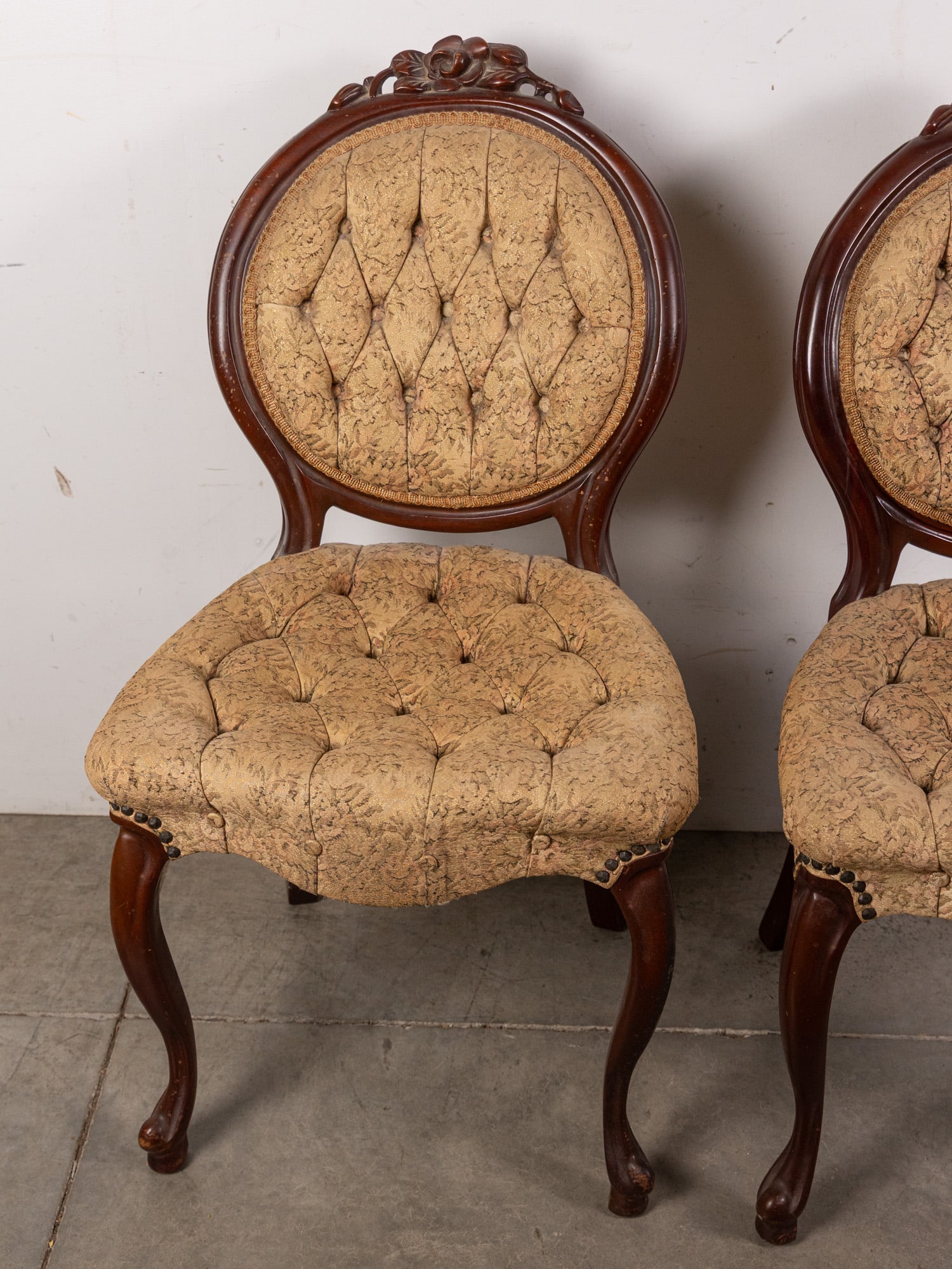 Pair of Antique Victorian Dining Chairs - 2