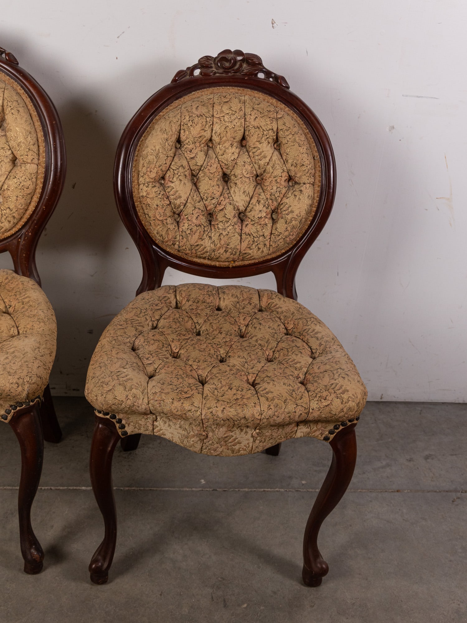 Pair of Antique Victorian Dining Chairs - 3