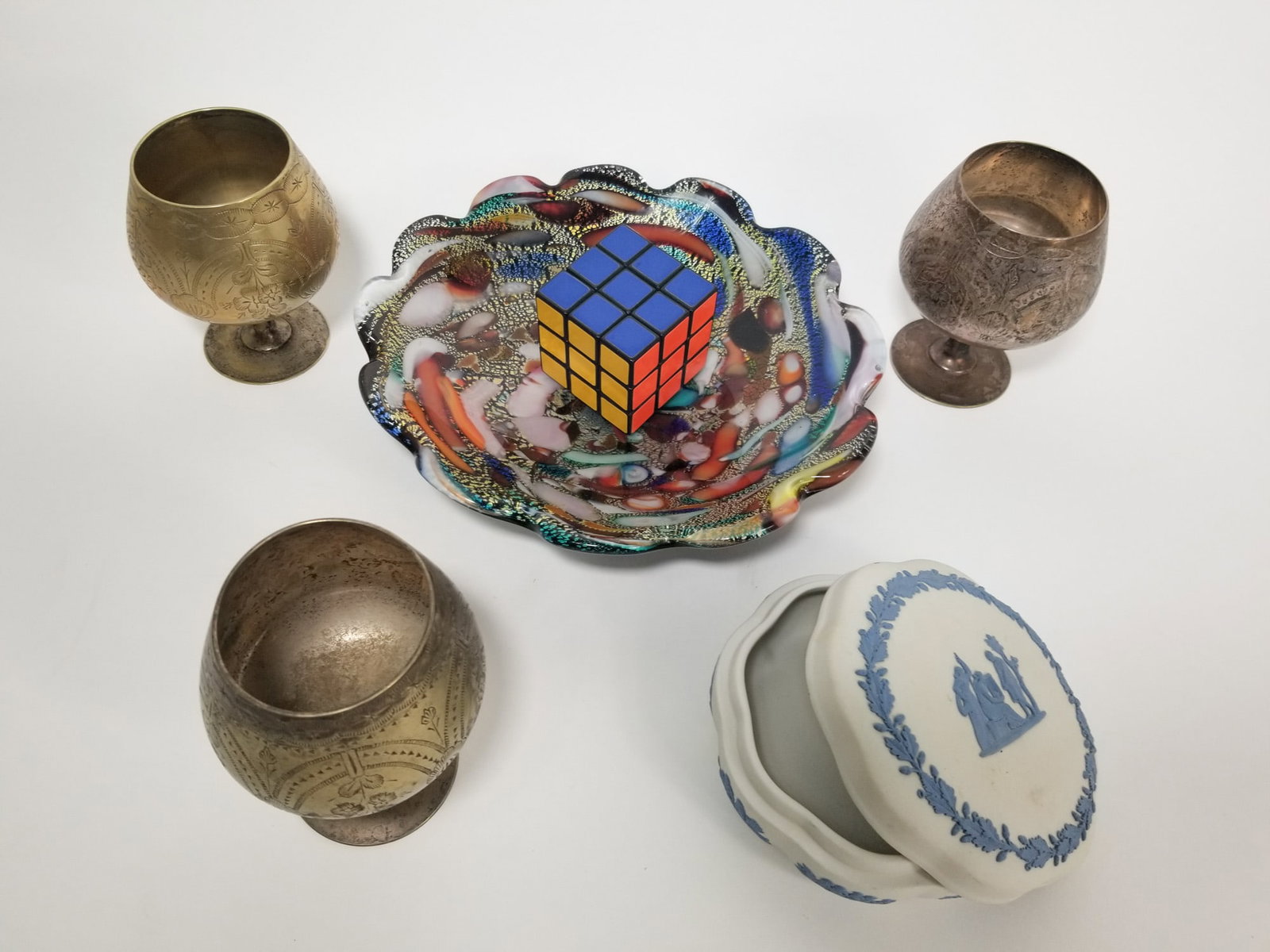 Decorative Assortment Lot ft. Murano Glass Bowl - 2