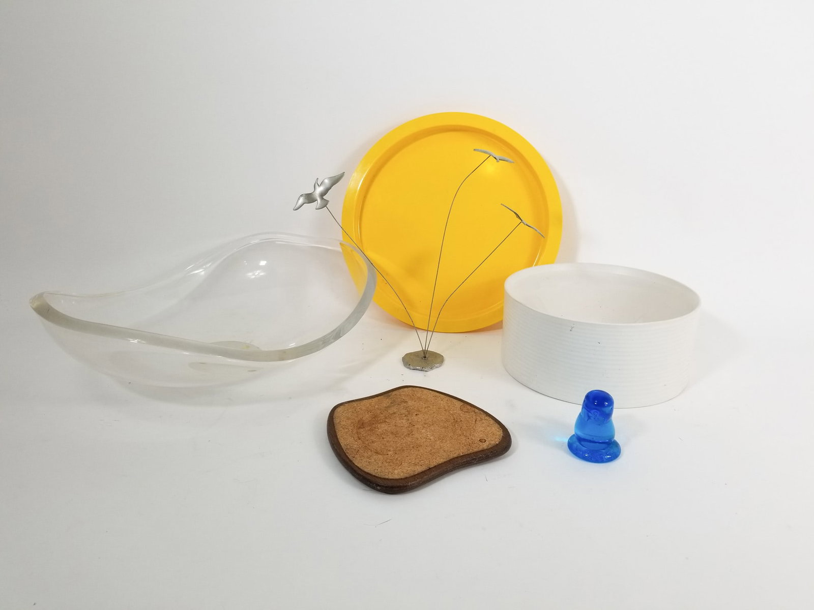Grouping of Mid Century Articles ft Dansk Tray and Lucite Bowl: Grouping of Mid Century Articles ft Dansk Tray and Lucite Bowl Literature Brooks Auction – Online Auction Terms & Conditions Contact: (856) 694-2960 | info@brooks.auction READ BEFORE YOU BID: