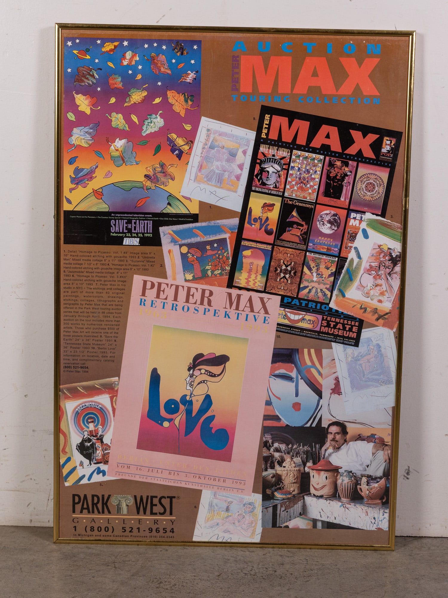 Peter Max Auction Touring Collection Park West Poster (1 of 1)