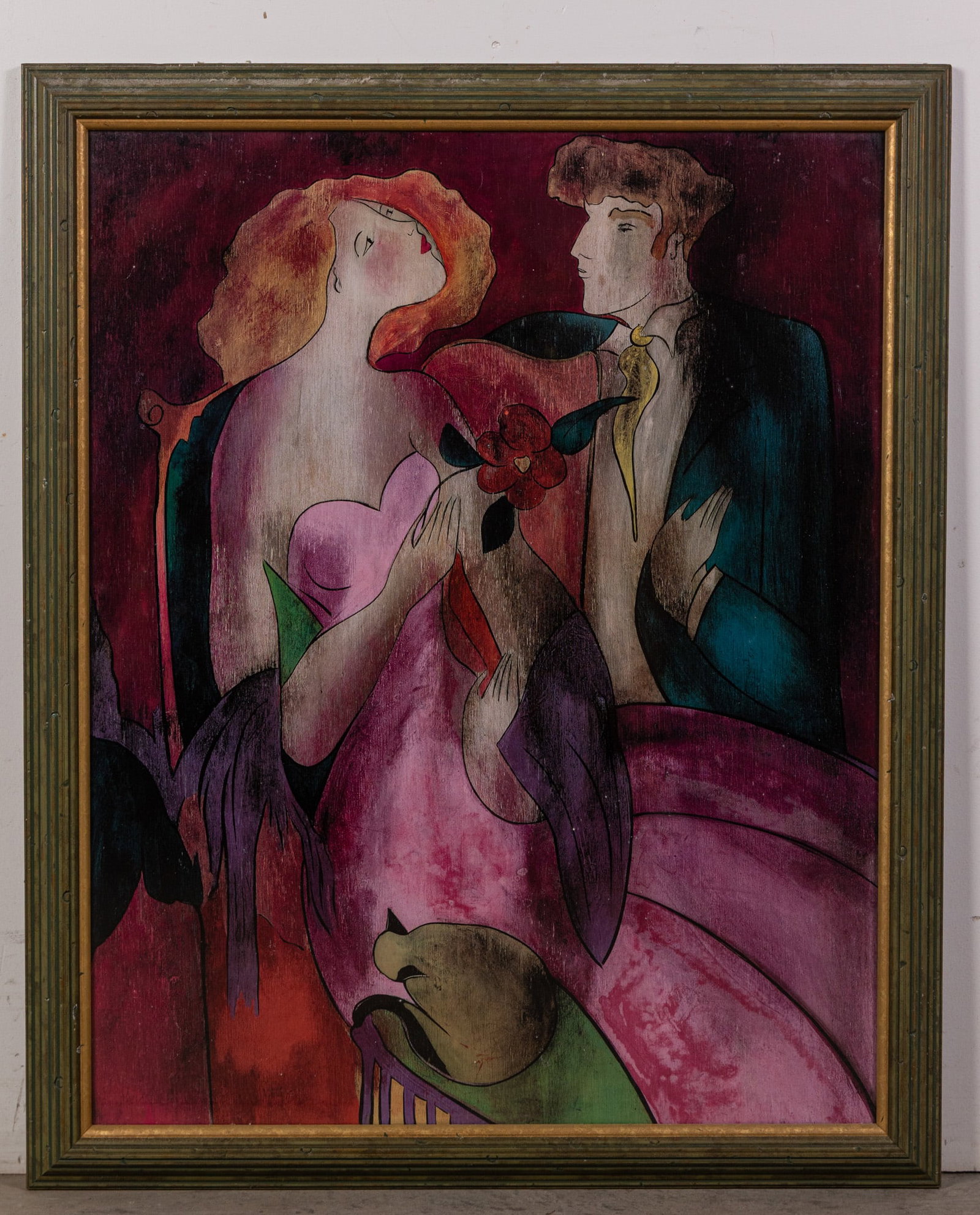 Linda Le Kinff "Robe du Soir" Framed Print: Linda Le Kinff "Robe du Soir" Framed Print Size 34" x 27" Literature Brooks Auction – Online Auction Terms & Conditions Contact: (856) 694-2960 | info@brooks.auction READ BEFORE YOU BID: We
