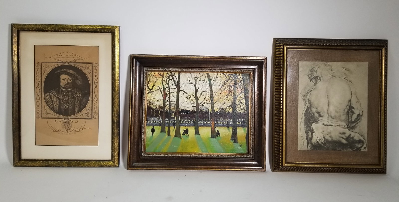 Three Framed Pieces of Wall Decor Featuring Original Oil Painting (1 of 5)