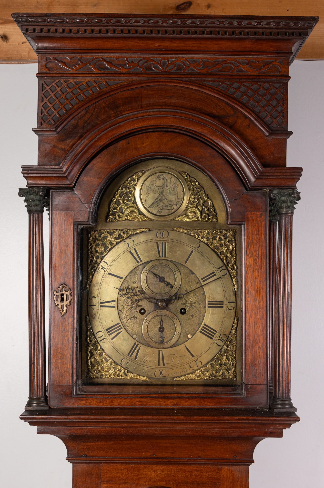 Thomas Davies, Monmouth, New Jersey Late 18th Century Tall Case Clock - 4