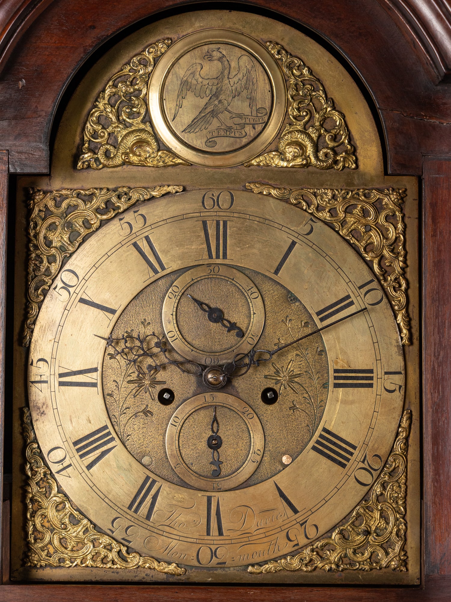 Thomas Davies, Monmouth, New Jersey Late 18th Century Tall Case Clock - 5