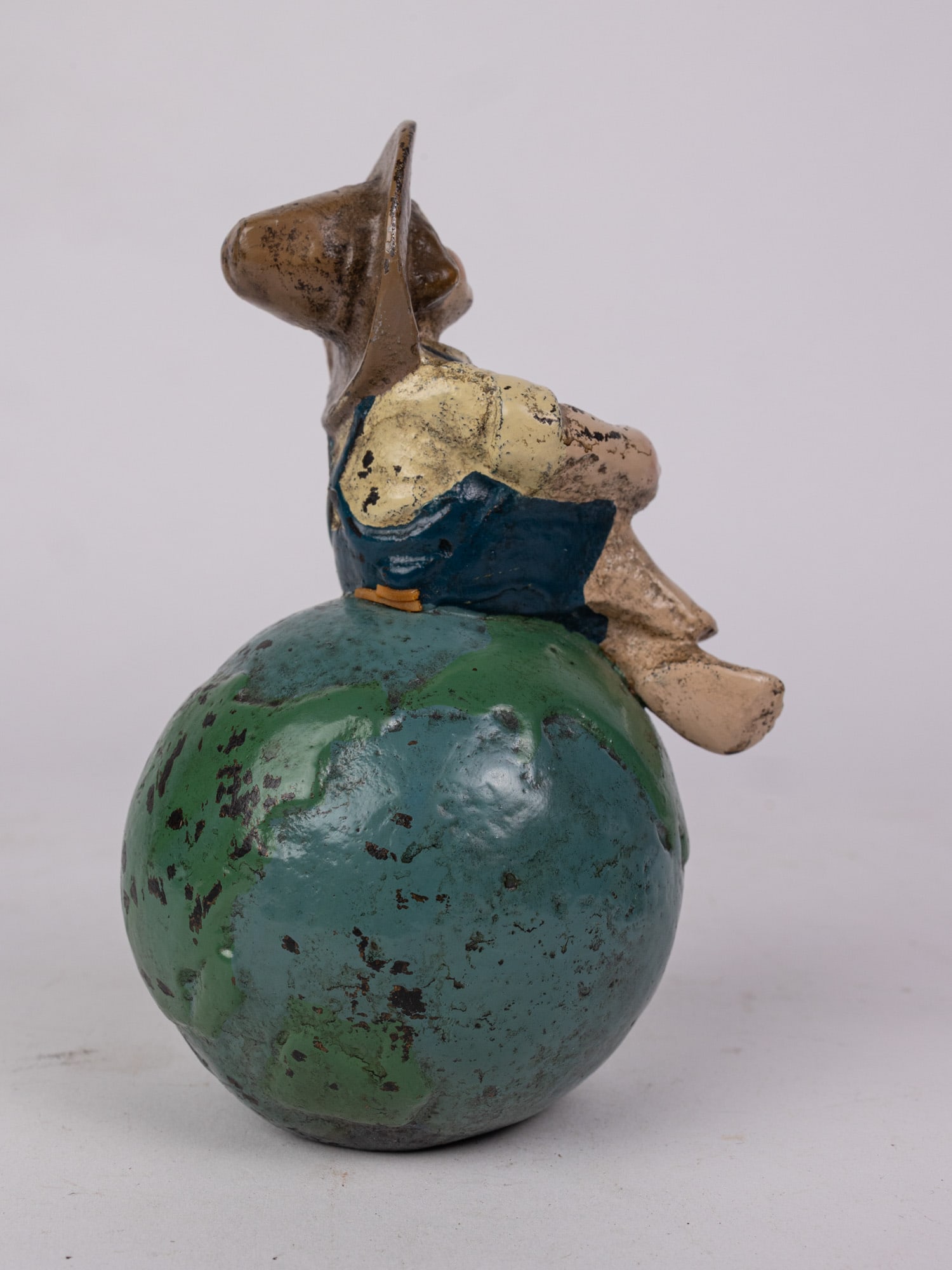 Cast Iron Dutch Boy on Globe Door Stop - 3
