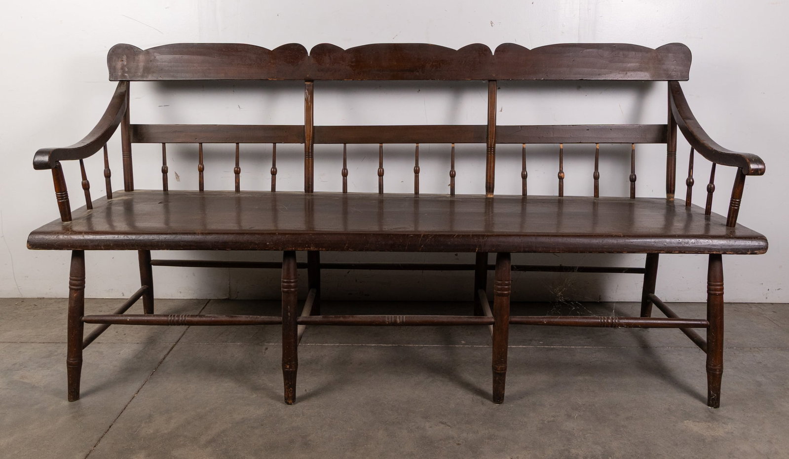 Large Antique Deacon's Bench: Large Antique Deacon's Bench Size 36" H Literature Brooks Auction – Online Auction Terms & Conditions Contact: (856) 694-2960 | info@brooks.auction READ BEFORE YOU BID: We want you to fe