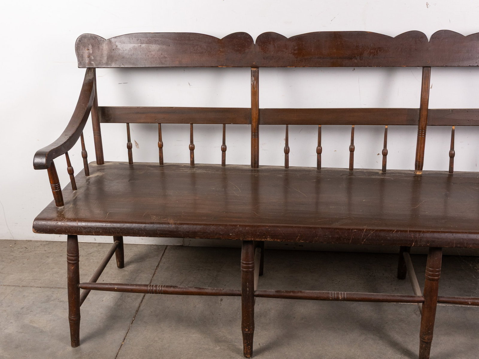 Large Antique Deacon's Bench - 2