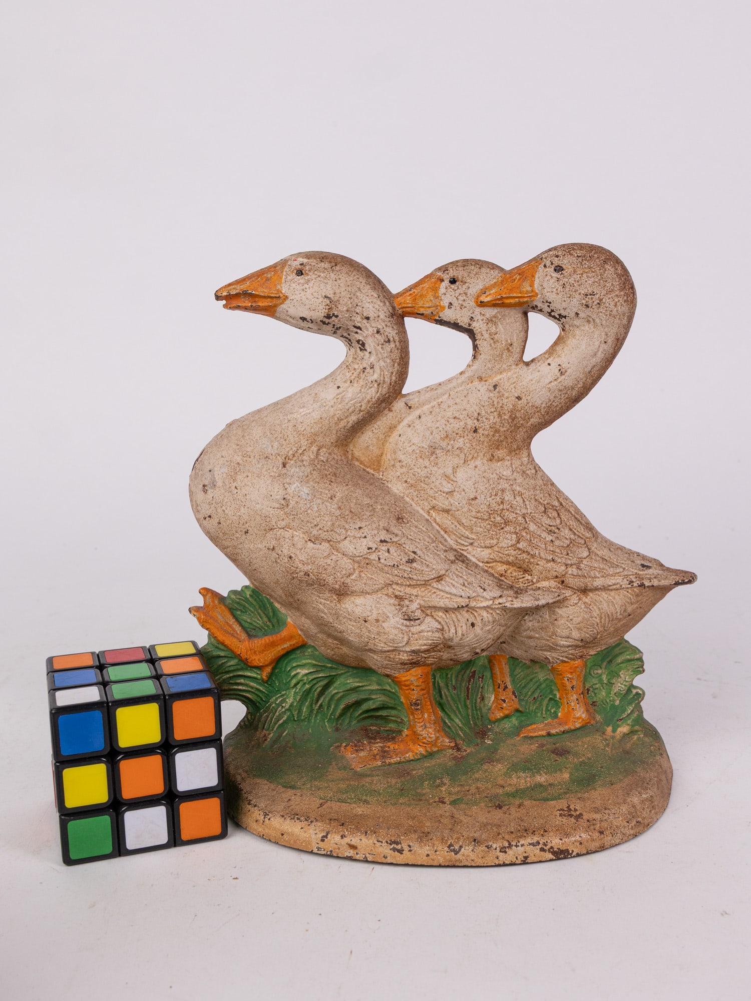 Hubley Cast Iron Trio of Geese - 2