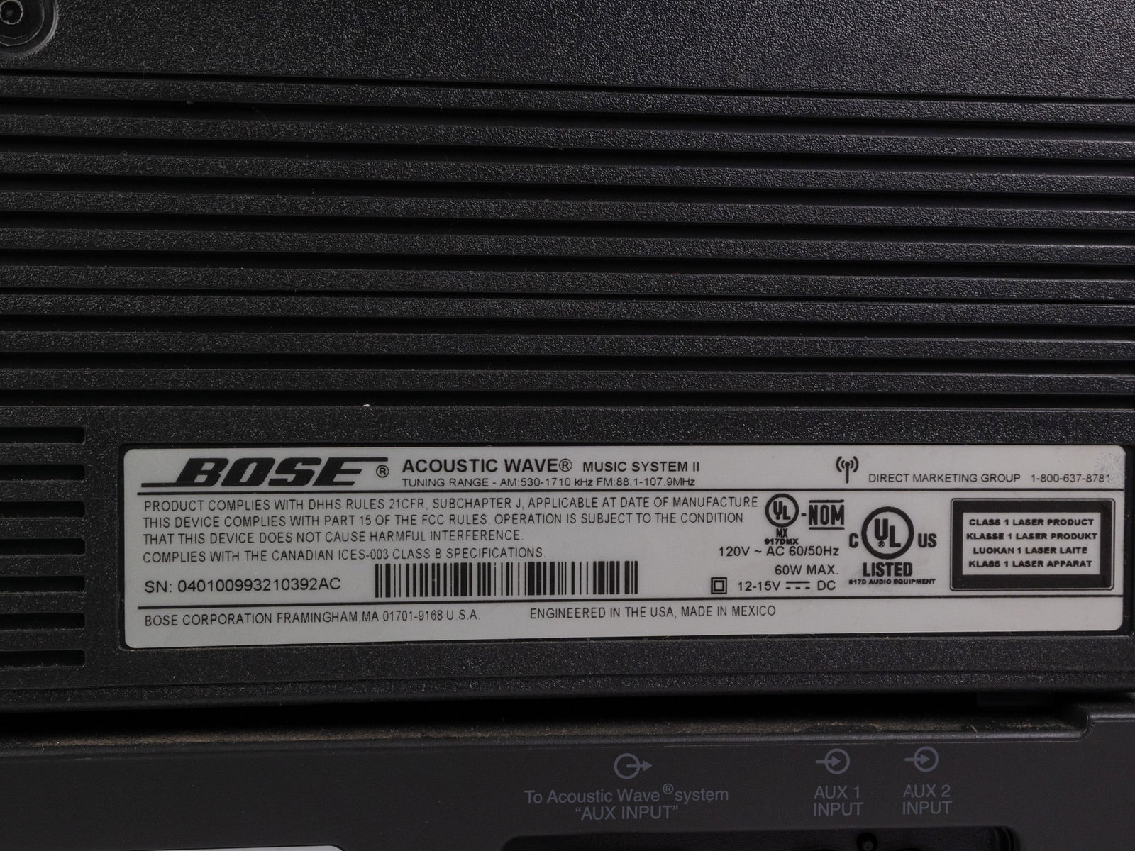 Bose Acoustic Wave II and Multi-Disc Changer - 7