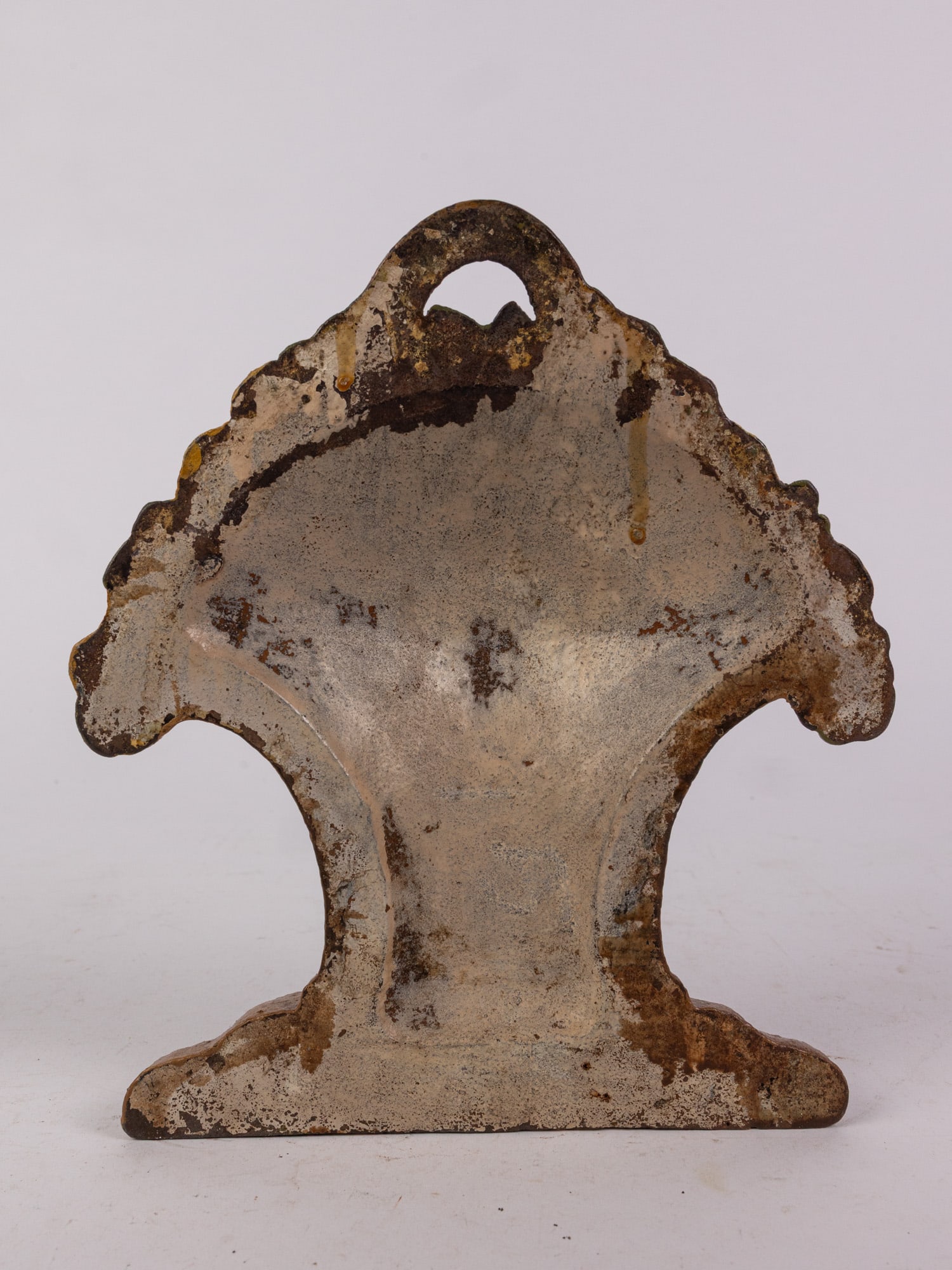 Cast Iron Flower Basket Door Stop - 3