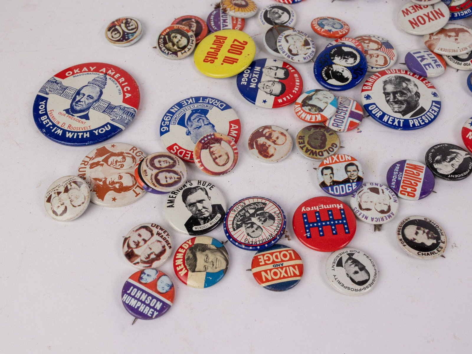 Vintage and Antique Political Buttons - 3