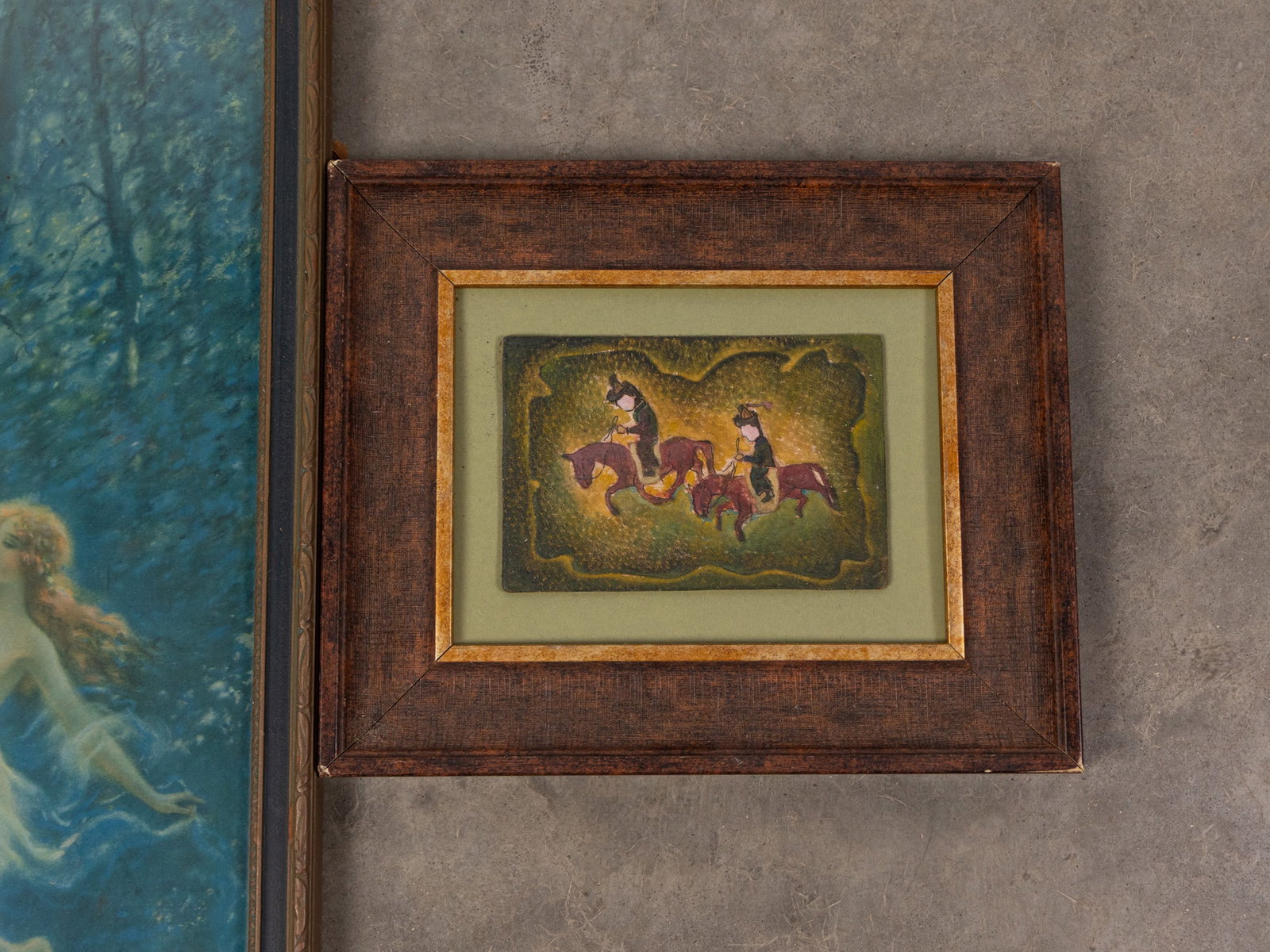 Two Vintage Framed Pieces of Wall Decor - 3