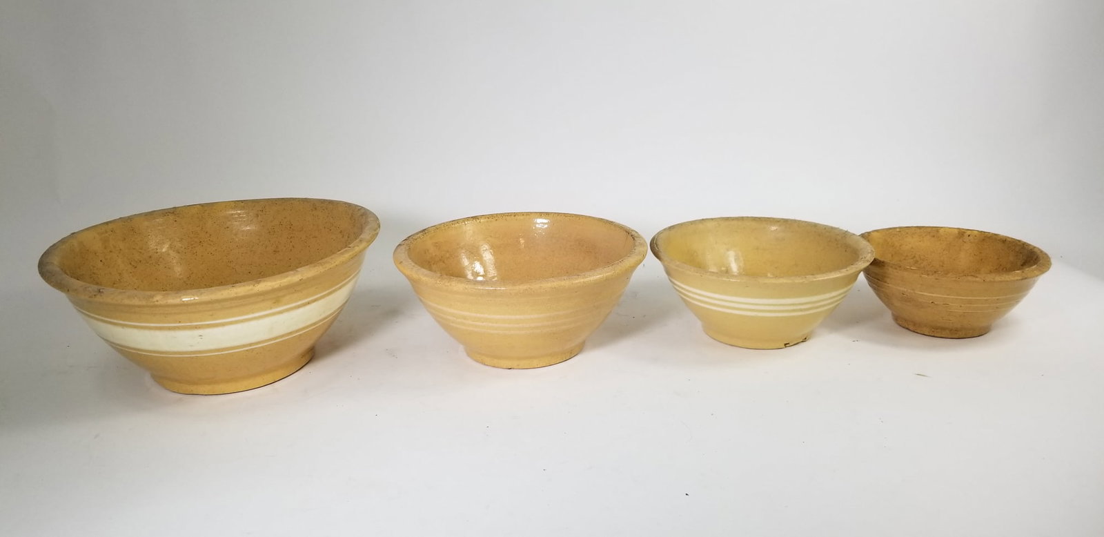 Set of Four Yellow Ware Nesting Bowls (1 of 2)