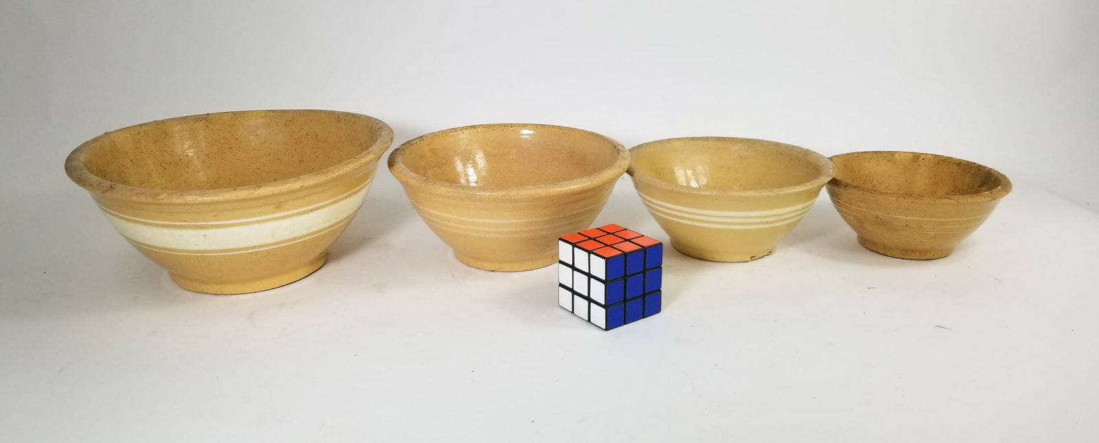 Set of Four Yellow Ware Nesting Bowls - 2