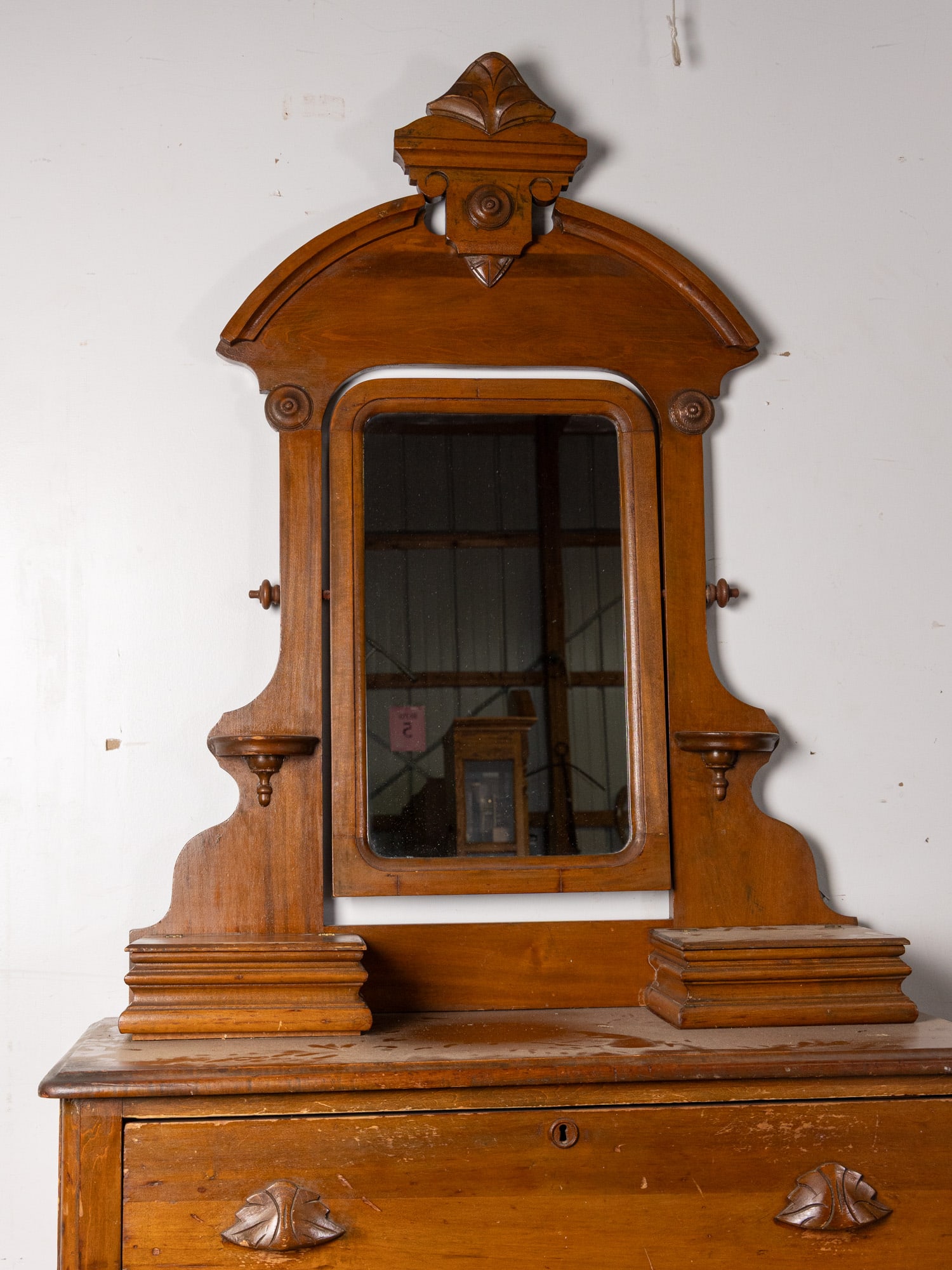 Antique Victorian Eastlake 3-Drawer Dresser - 2