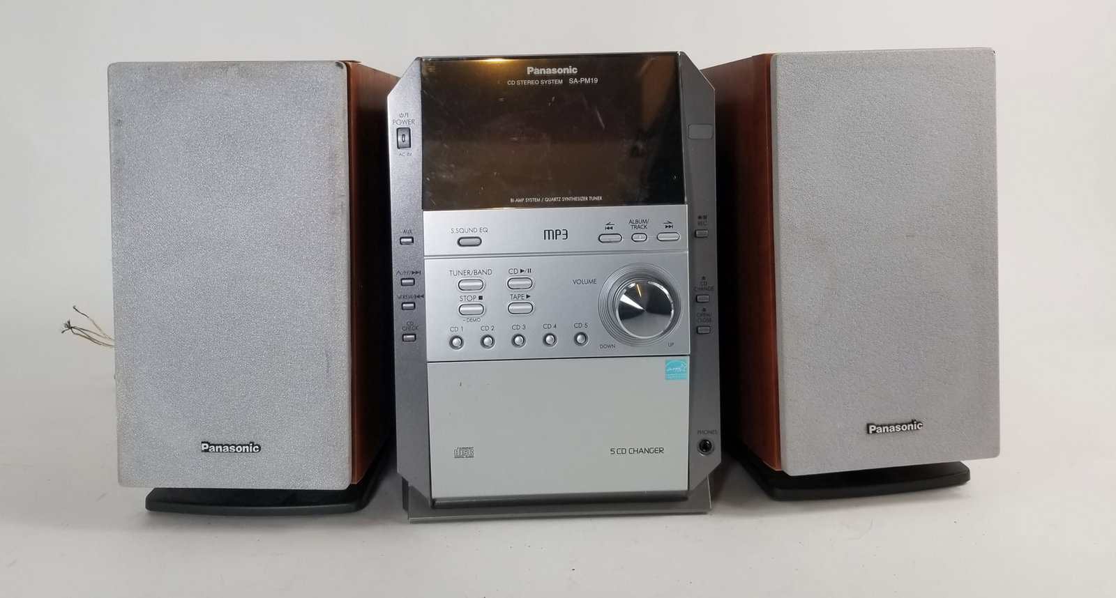 Panasonic SA-PM19 CD Stereo System w/ Speakers (1 of 3)