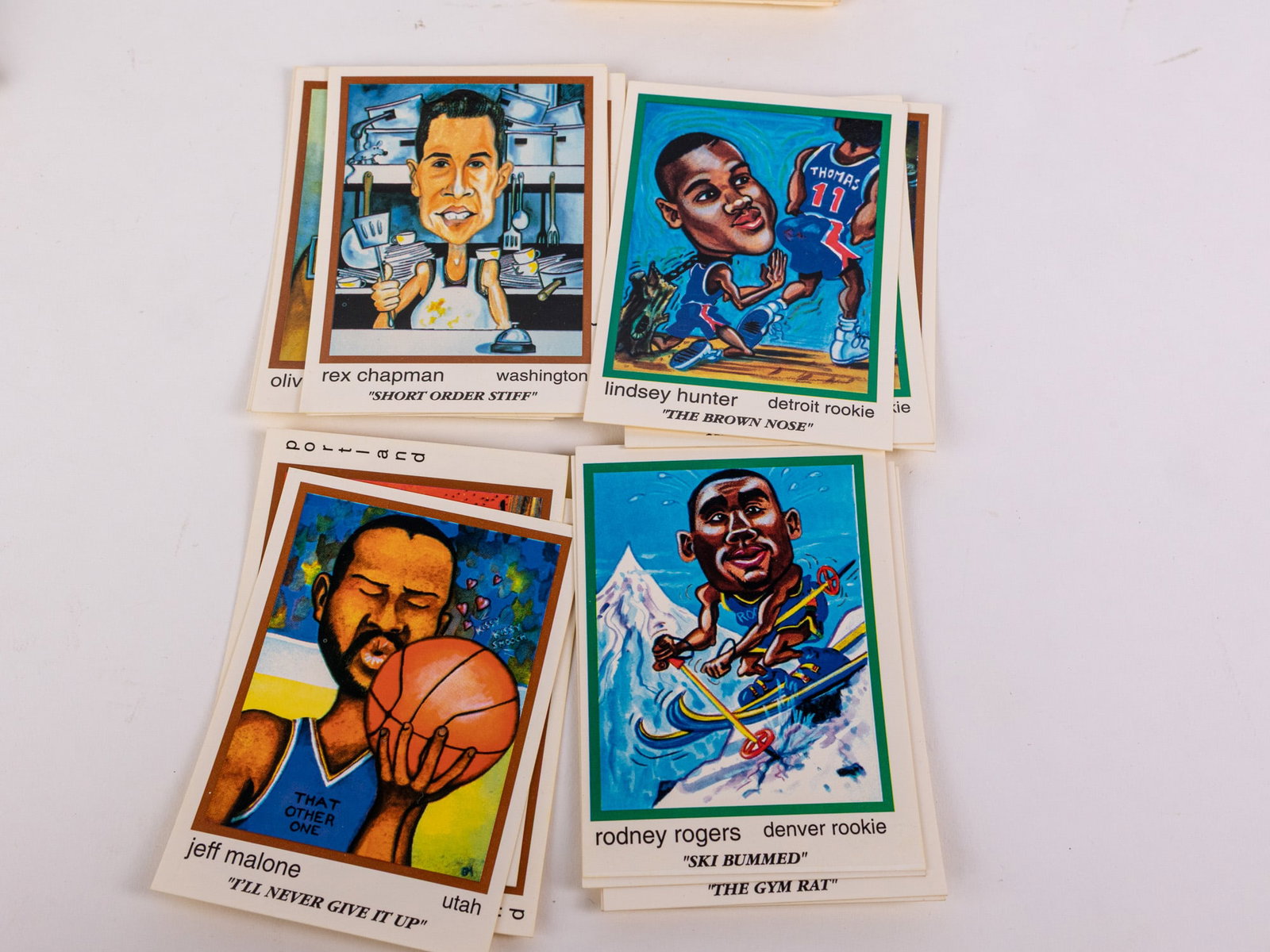Vintage Skinnies Parody Basketball Cards Assortment - 6