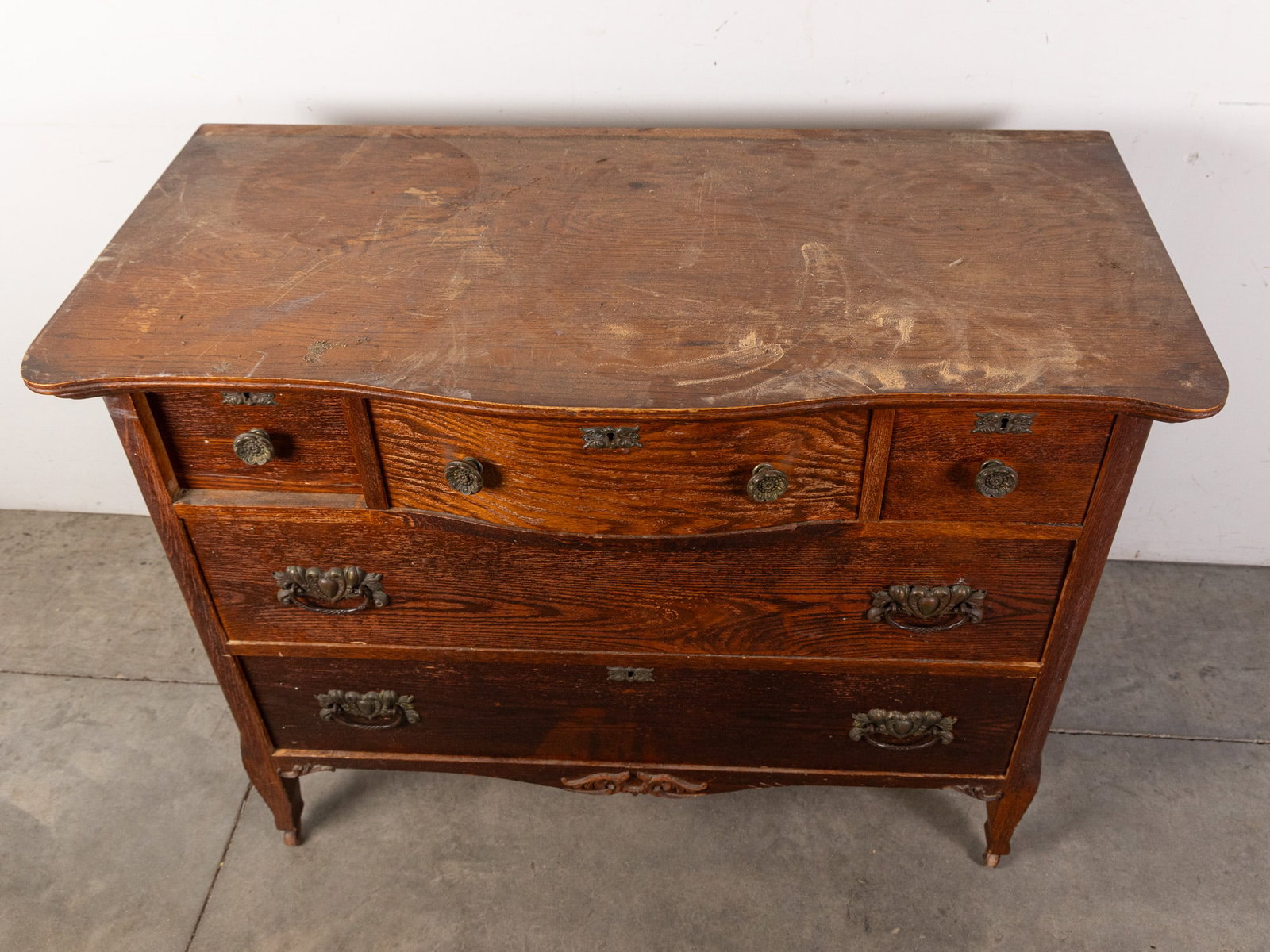 Vintage Victorian Style Oak Chest of Drawers - 3