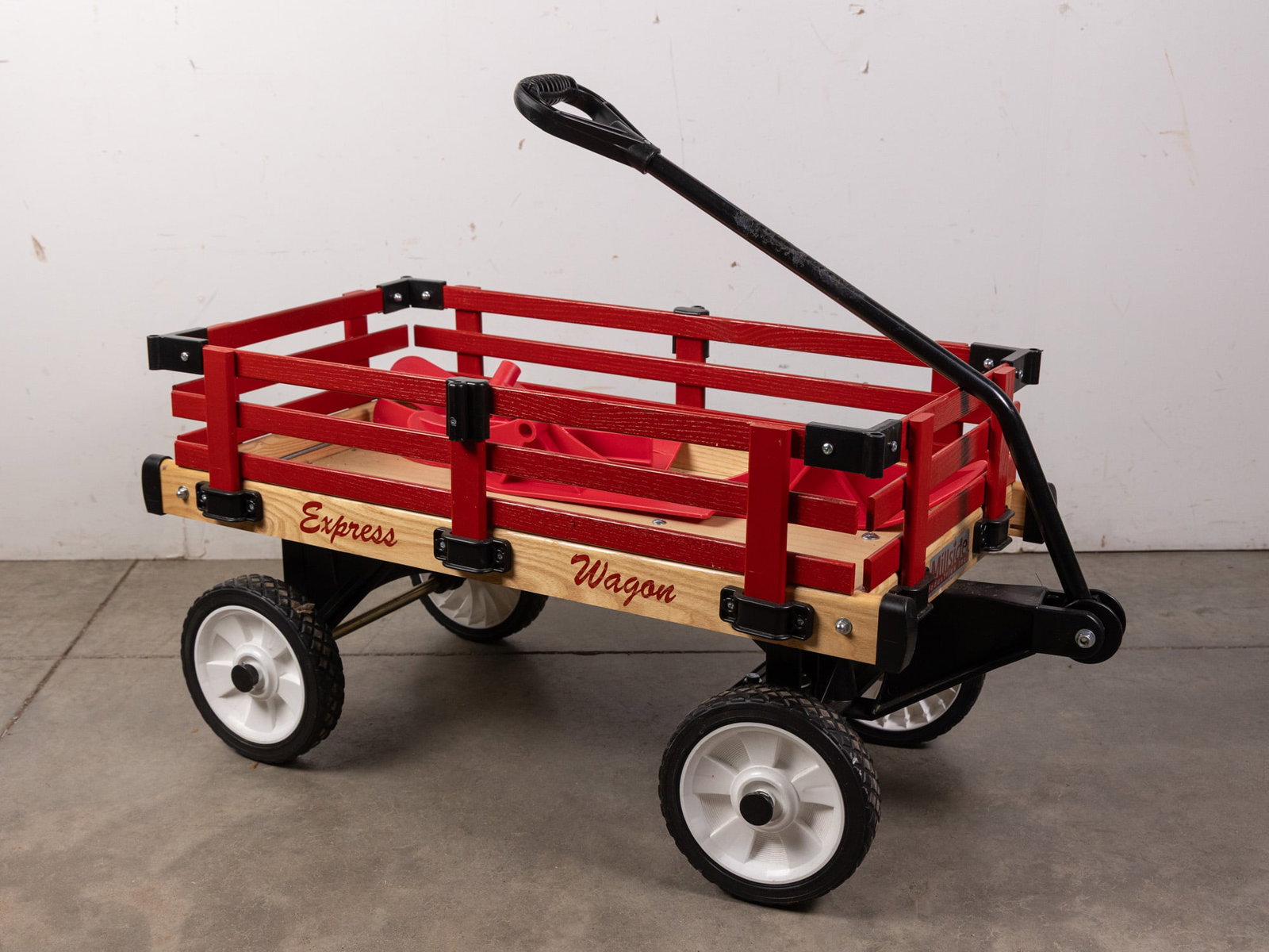 Red Express Wagon with Four Sleigh Runners (1 of 3)