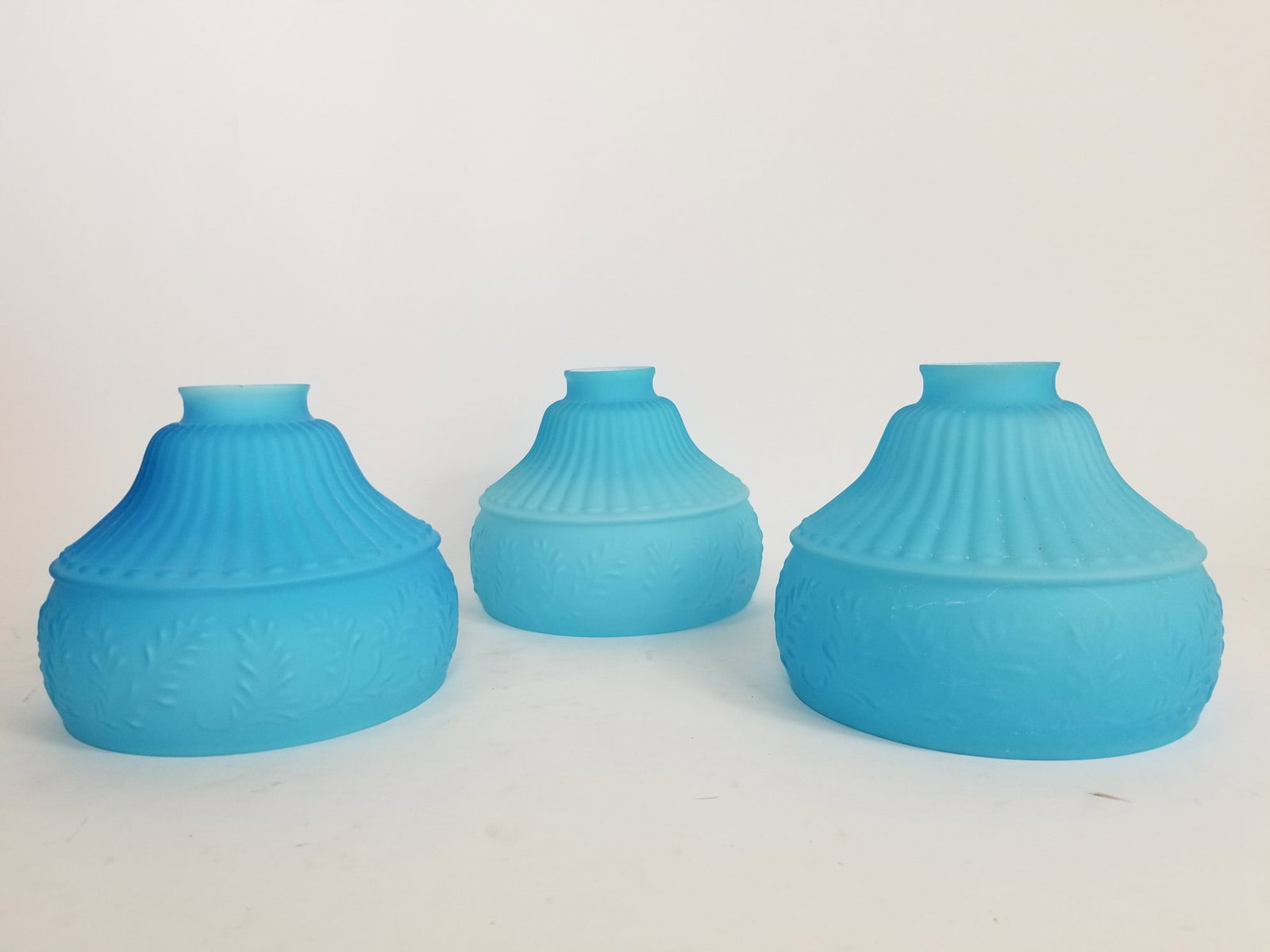 Lot of Assorted Vintage Glass Lamp Shades - 3