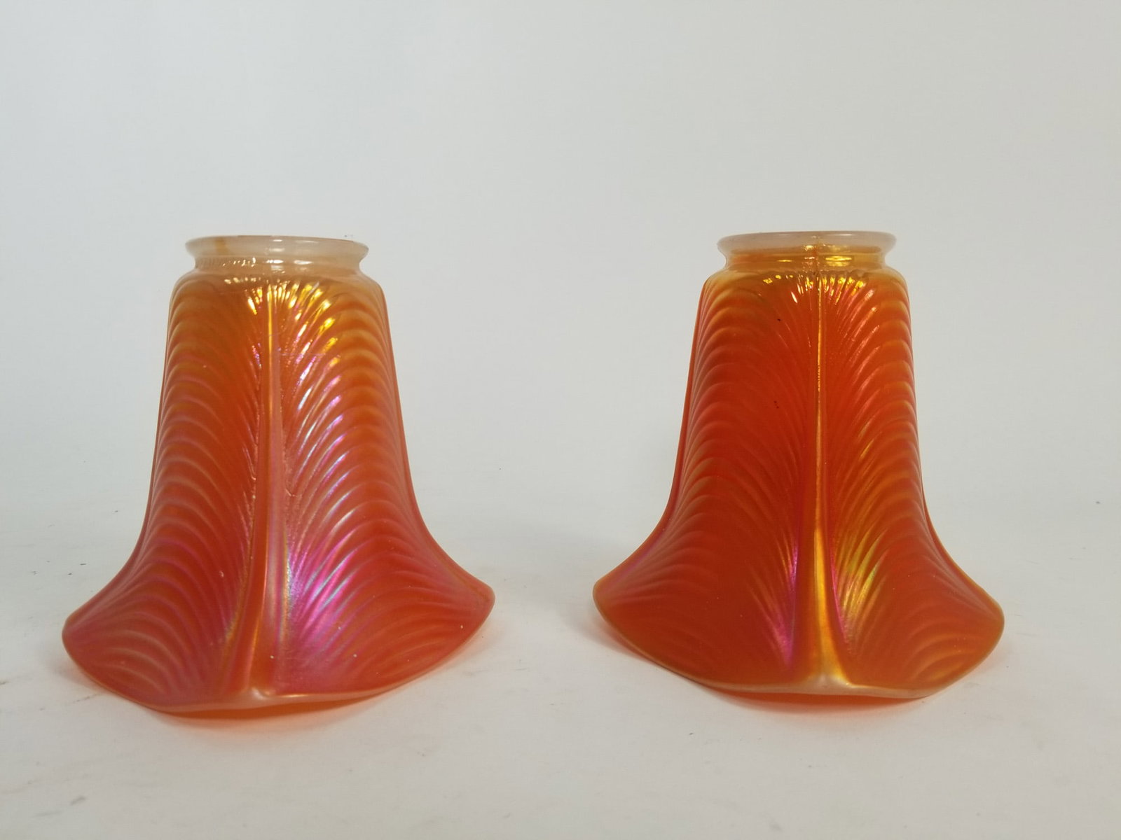 Lot of Assorted Vintage Glass Lamp Shades - 5