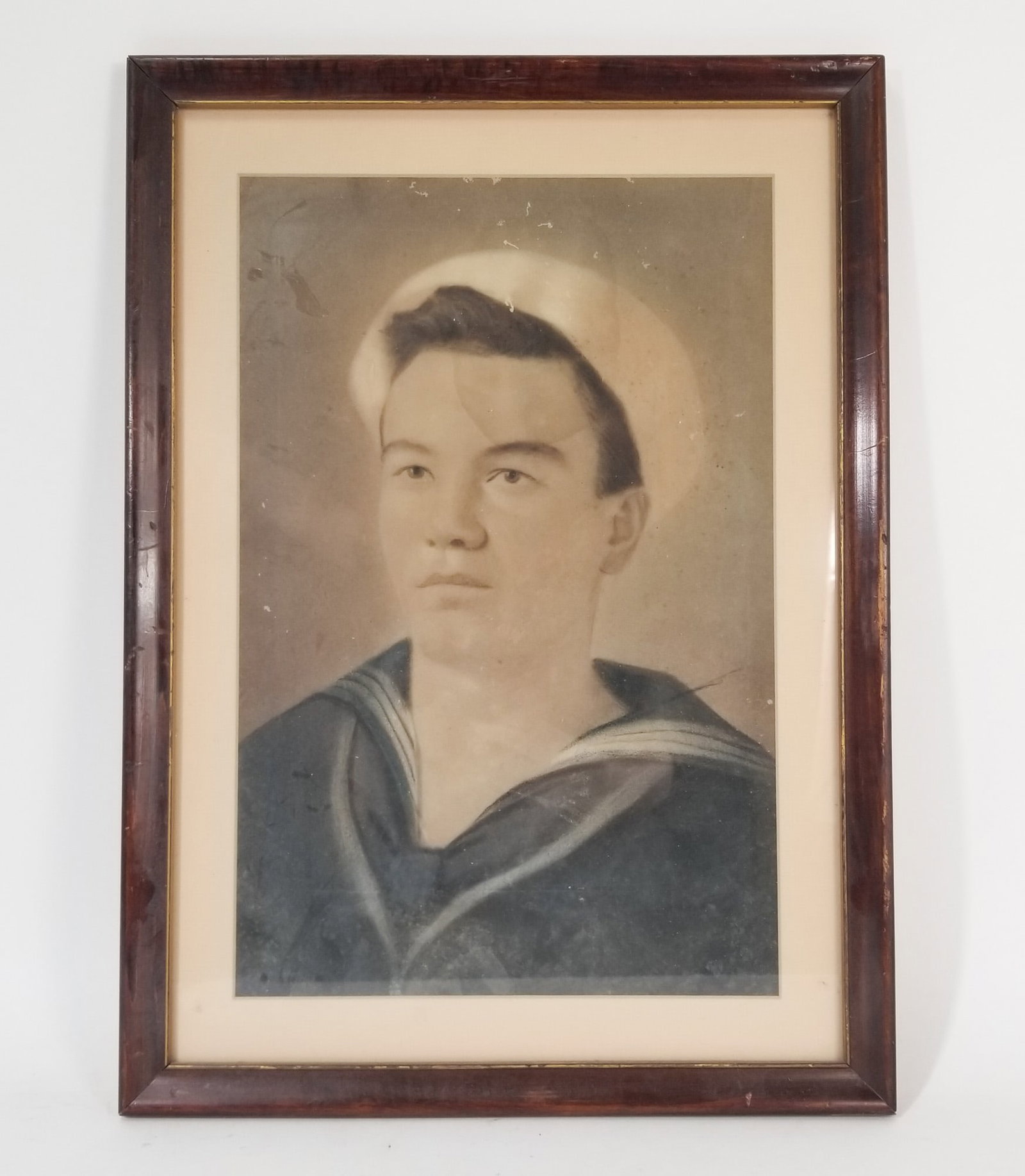 Framed Vintage Portrait of a Early 20th Century Naval Officer: Framed Vintage Portrait of a Early 20th Century Naval Officer Size 22" x 16" Literature Brooks Auction – Online Auction Terms & Conditions Contact: (856) 694-2960 | info@brooks.auction READ