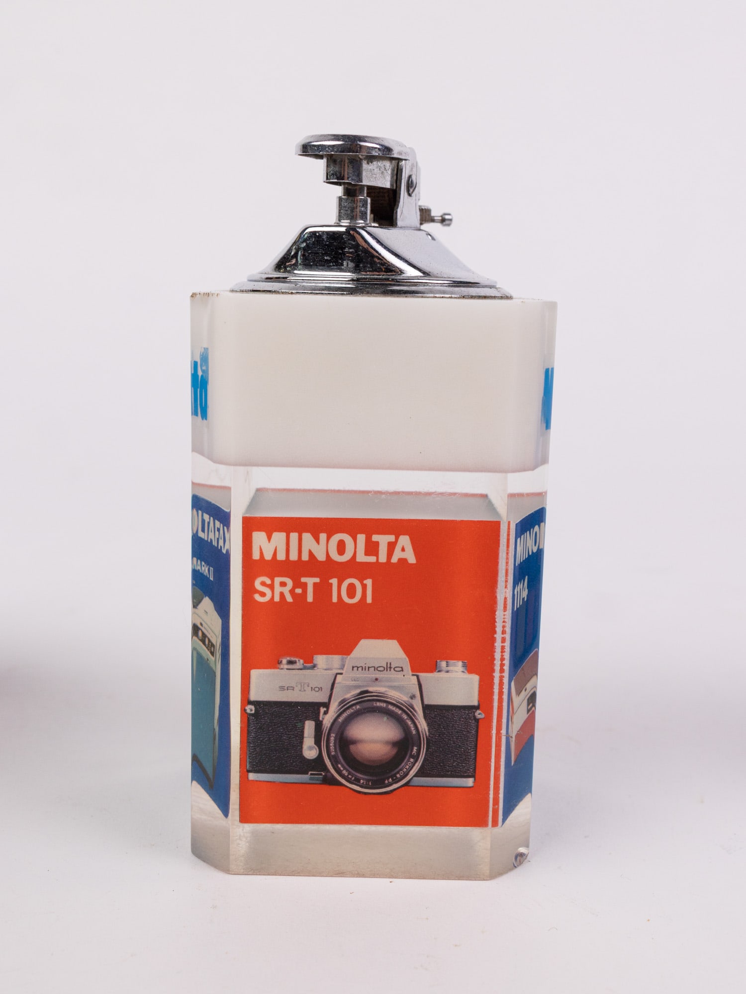 Minolta Vintage Lucite Table Lighter - 3