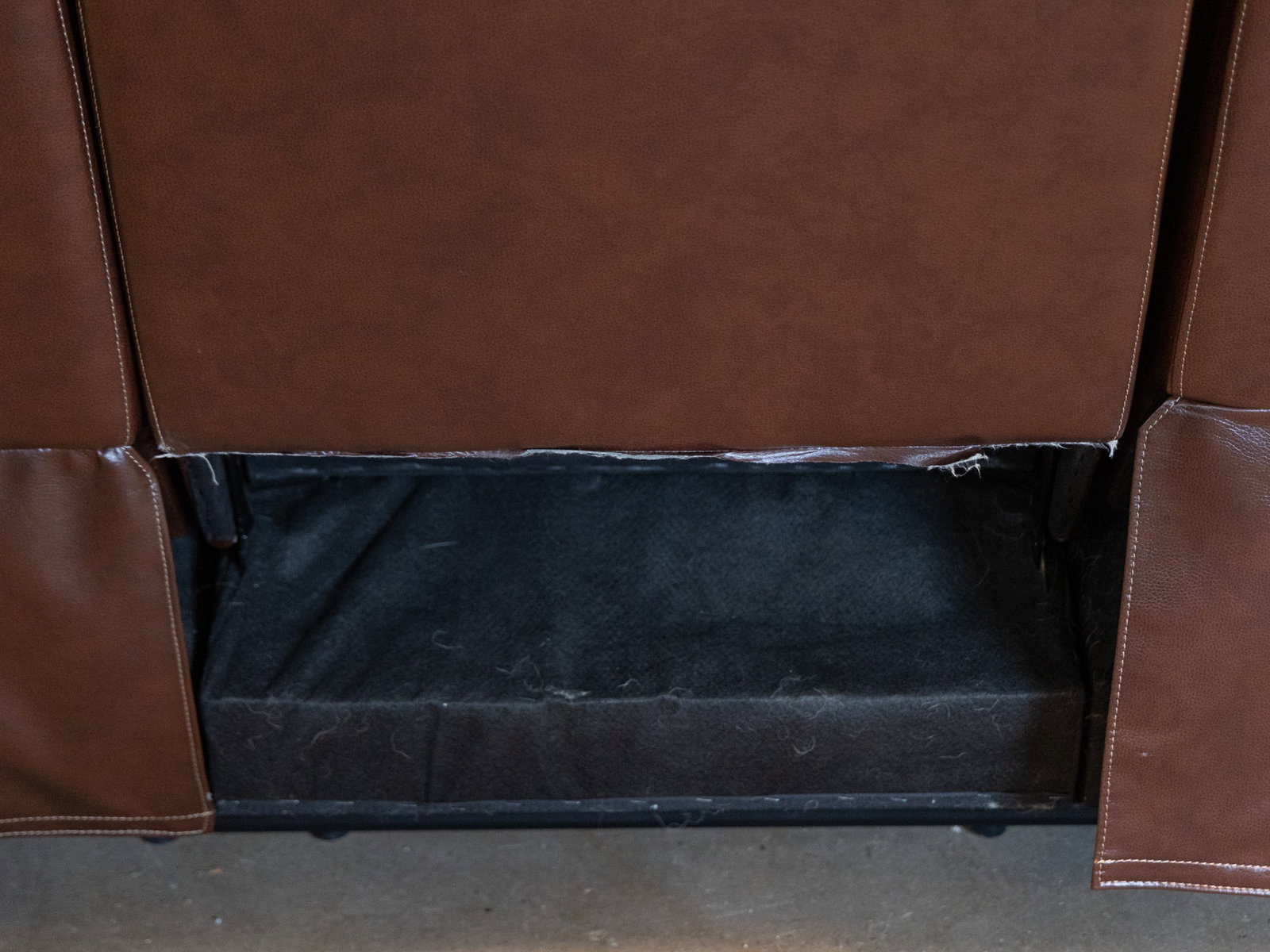 Contemporary Brown Leather Sofa - 9