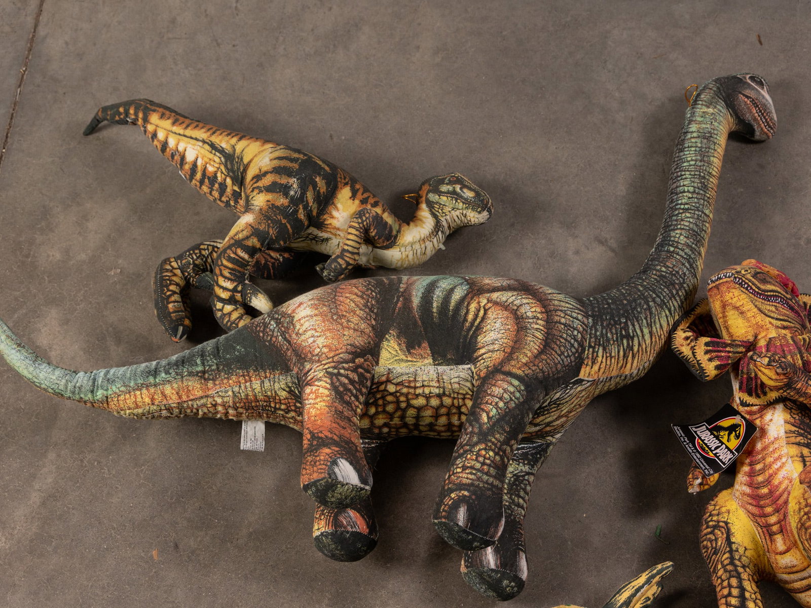 Four 1990's Jurassic Park Stuffed Animal Dinosaurs - 2