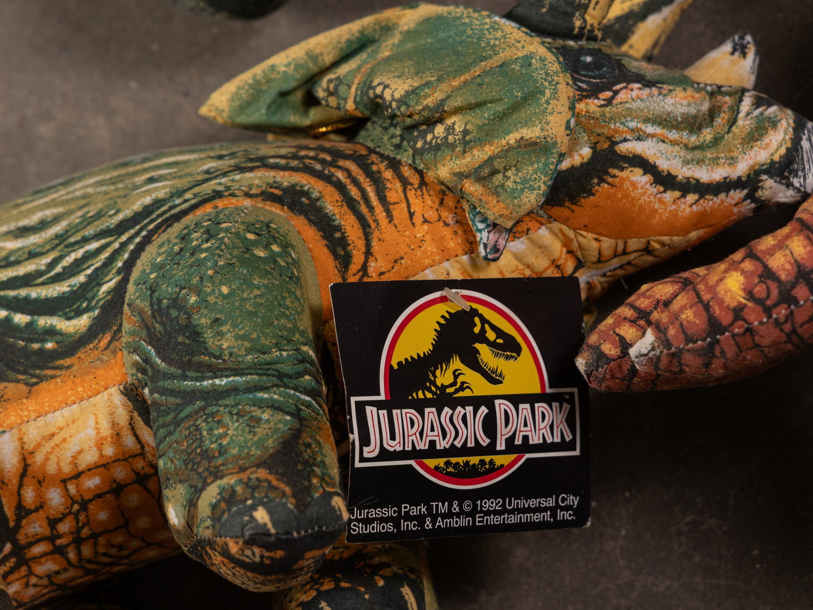 Four 1990's Jurassic Park Stuffed Animal Dinosaurs - 5