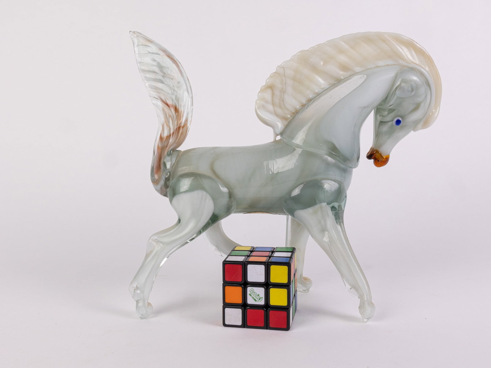 Art Glass 10" Horse Sculpture - 2