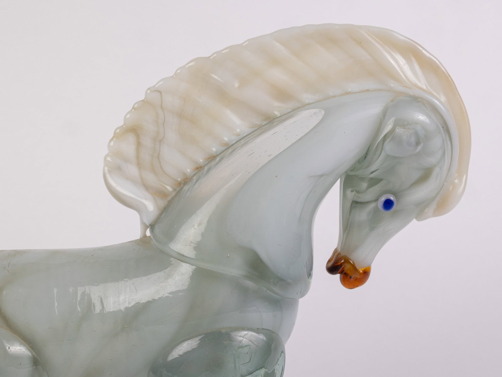 Art Glass 10" Horse Sculpture - 3