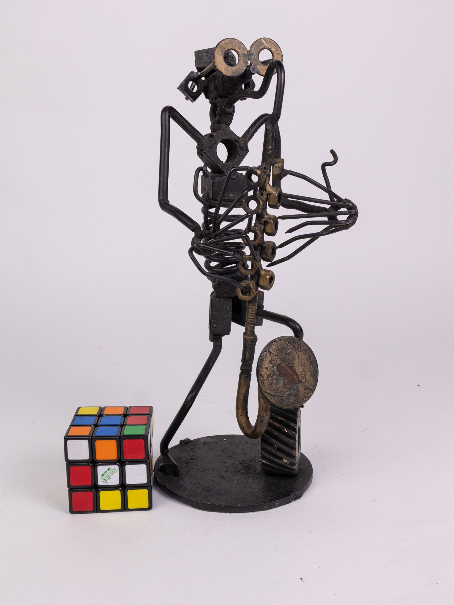 Folk Art Metal Figural Whimsical Industrial Sculpture - 2