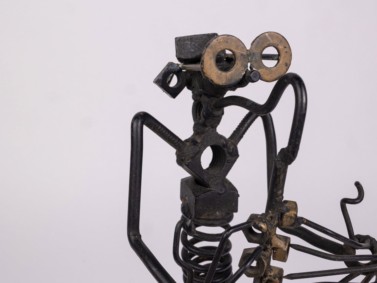 Folk Art Metal Figural Whimsical Industrial Sculpture - 3