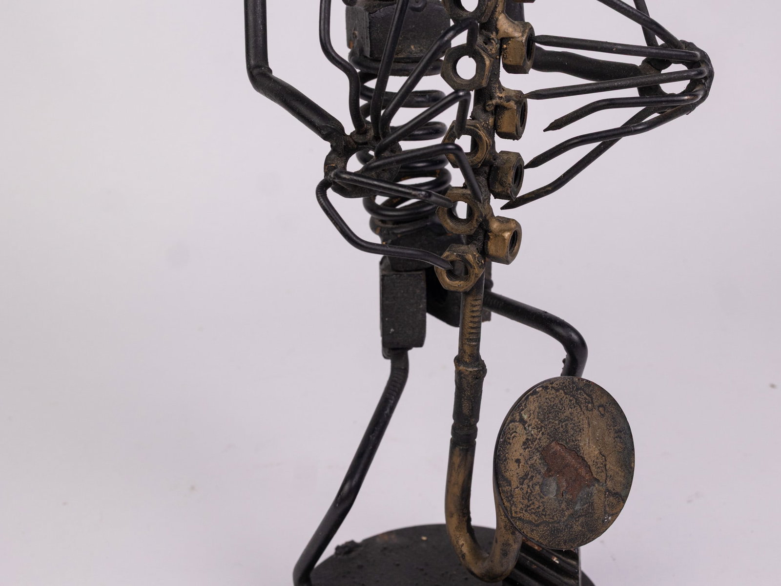 Folk Art Metal Figural Whimsical Industrial Sculpture - 4