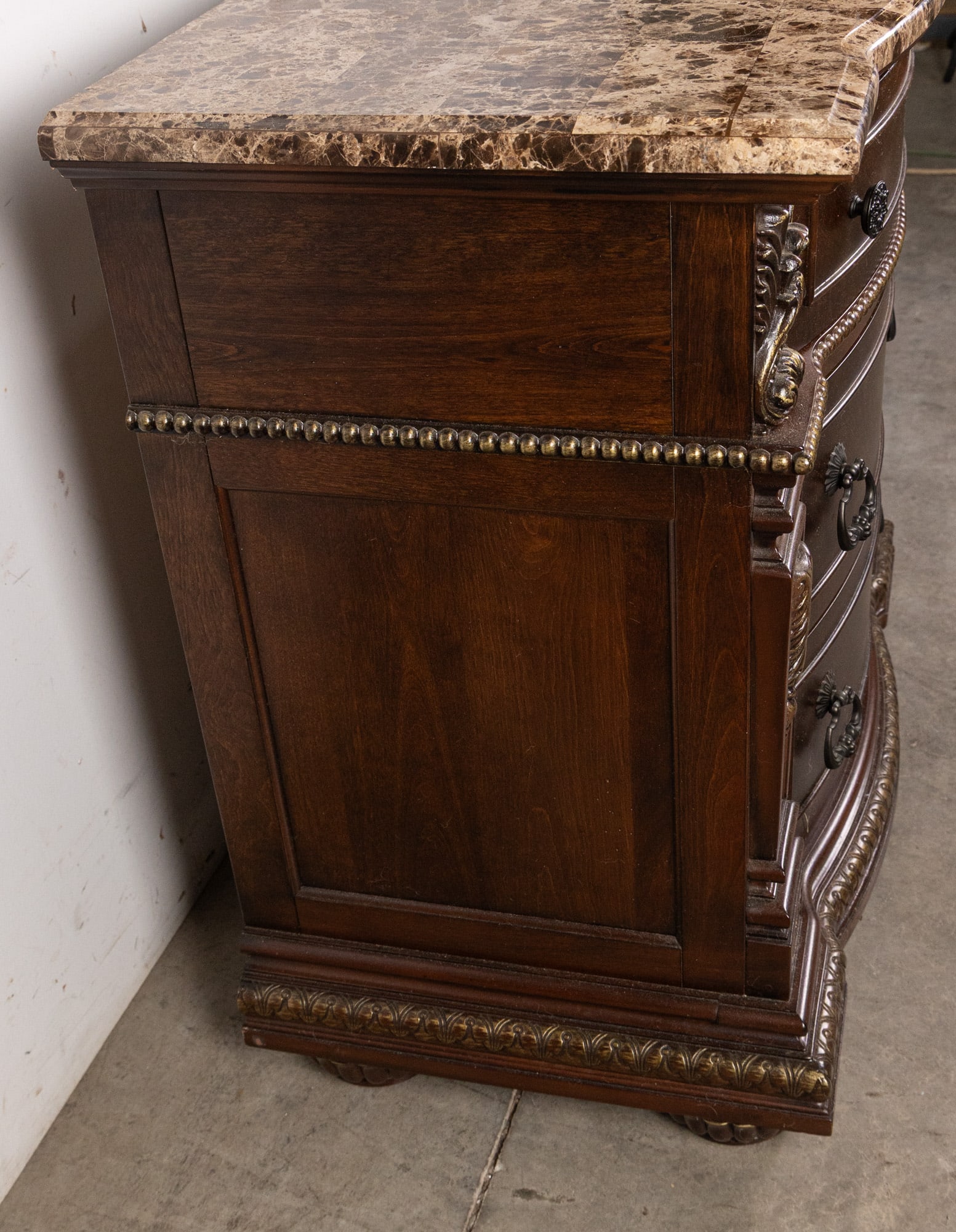 Contemporary Antique Inspired Night Stand - 4